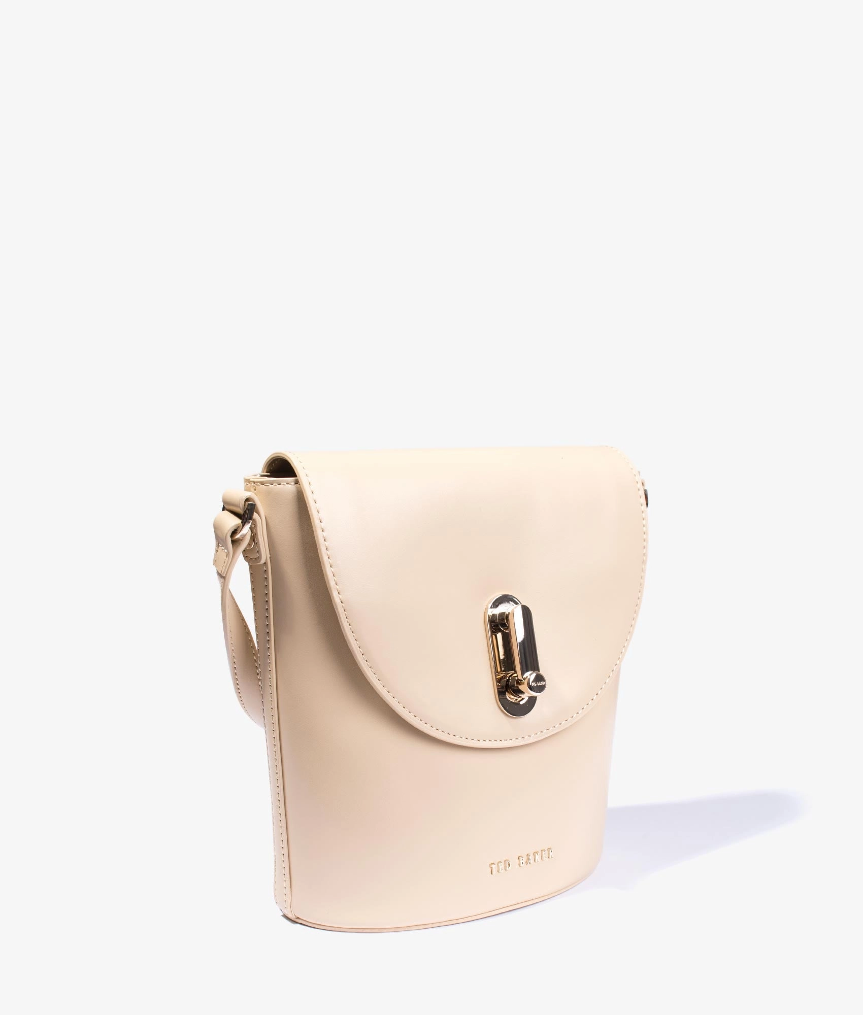 Lattifa asymmetric crossbody in natural