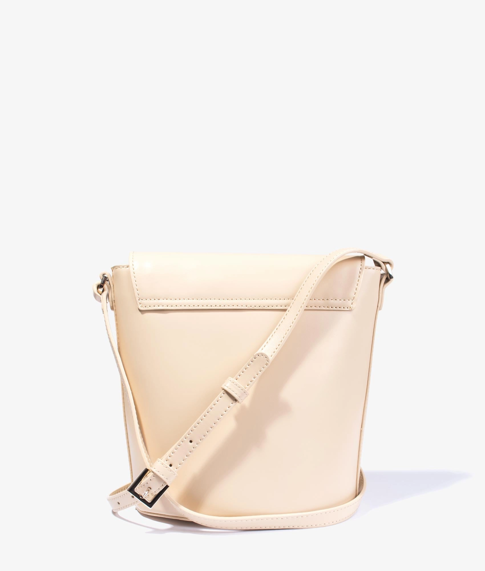 Lattifa asymmetric crossbody in natural