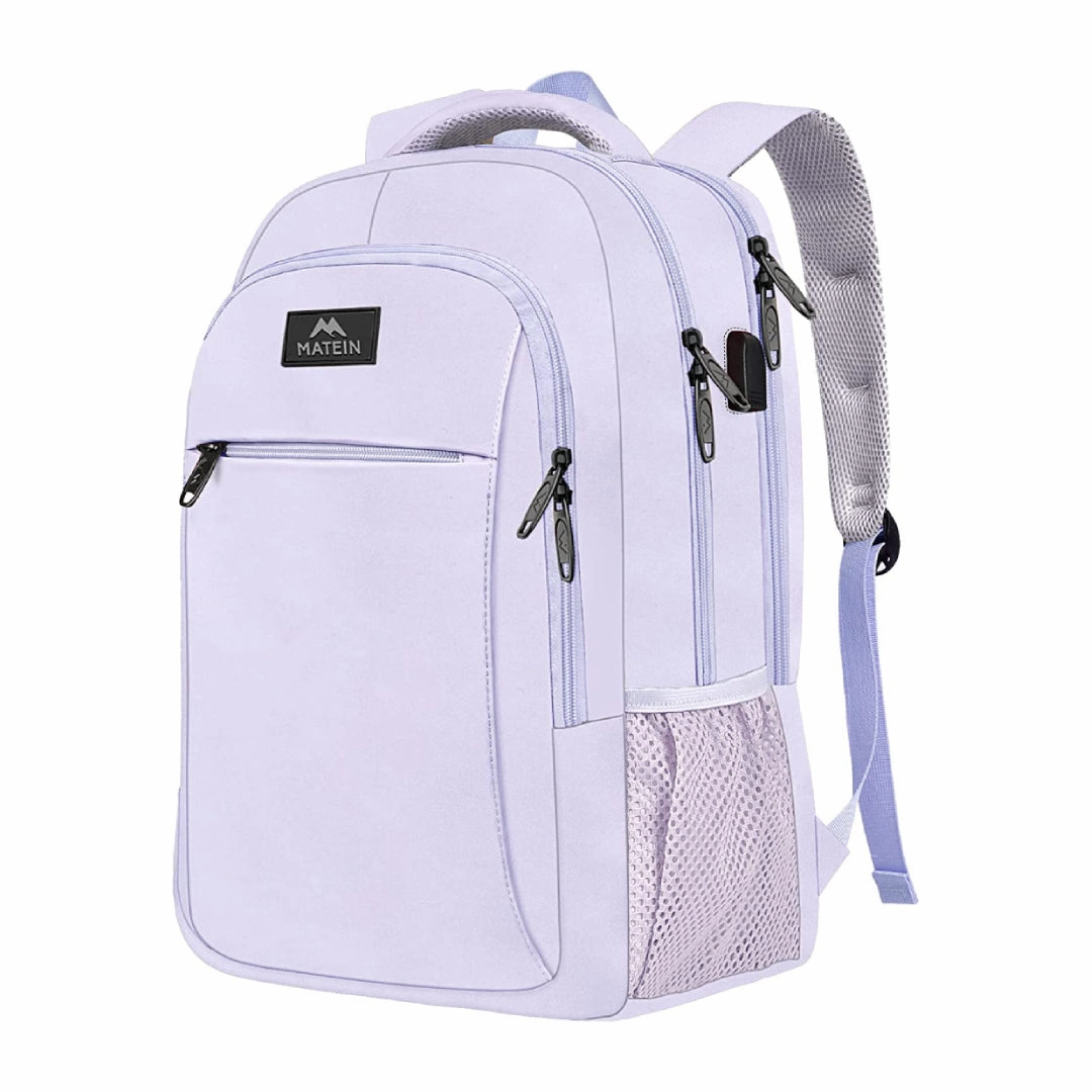 Lavender Purple Mlassic Travel Laptop Backpack