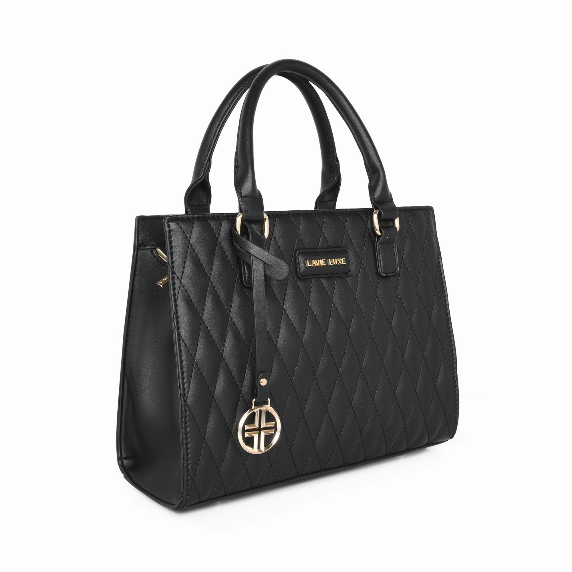 Lavie Luxe Black Medium Women's Shelqi Satchel Bag