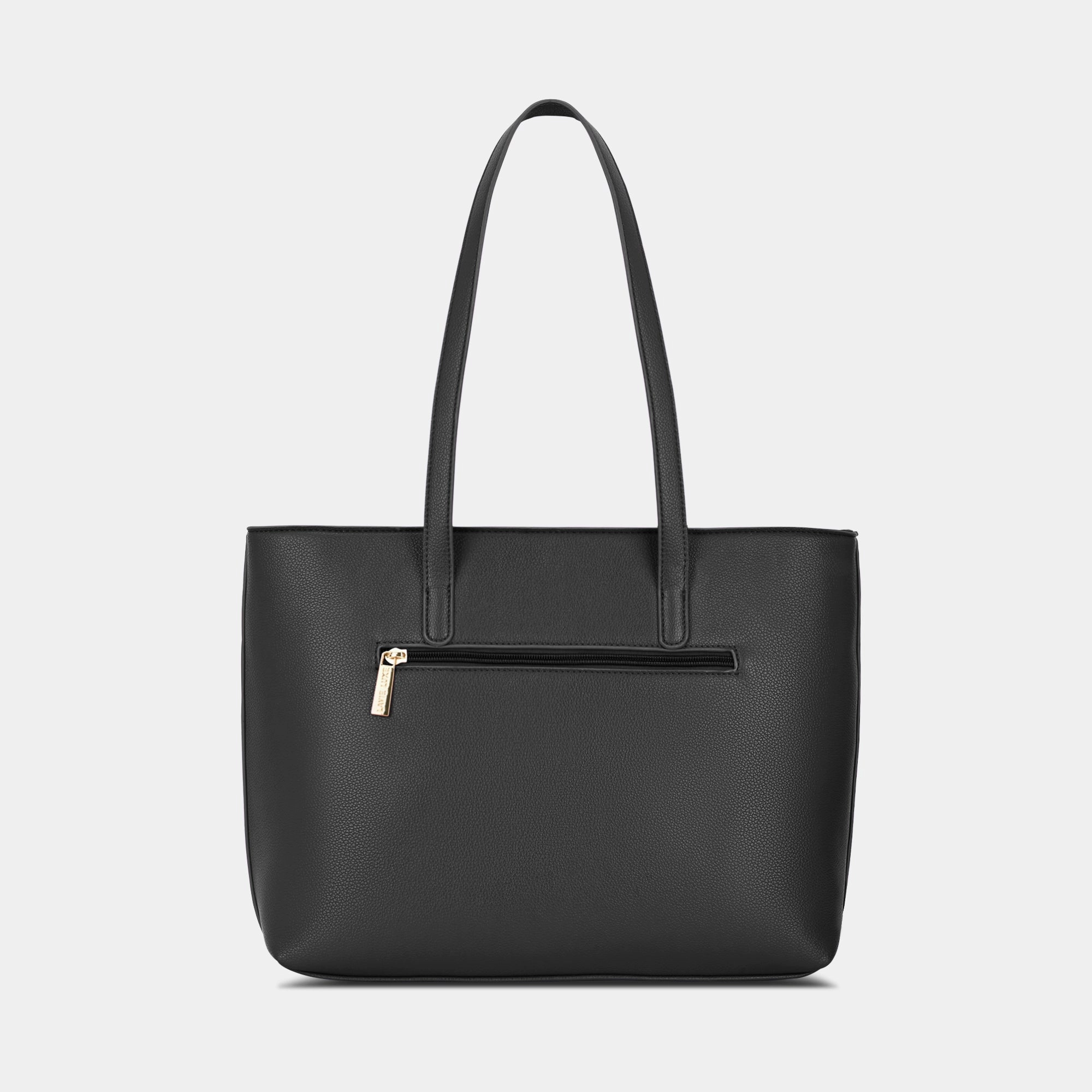Lavie Luxe Bliss Black Large Women's Tote