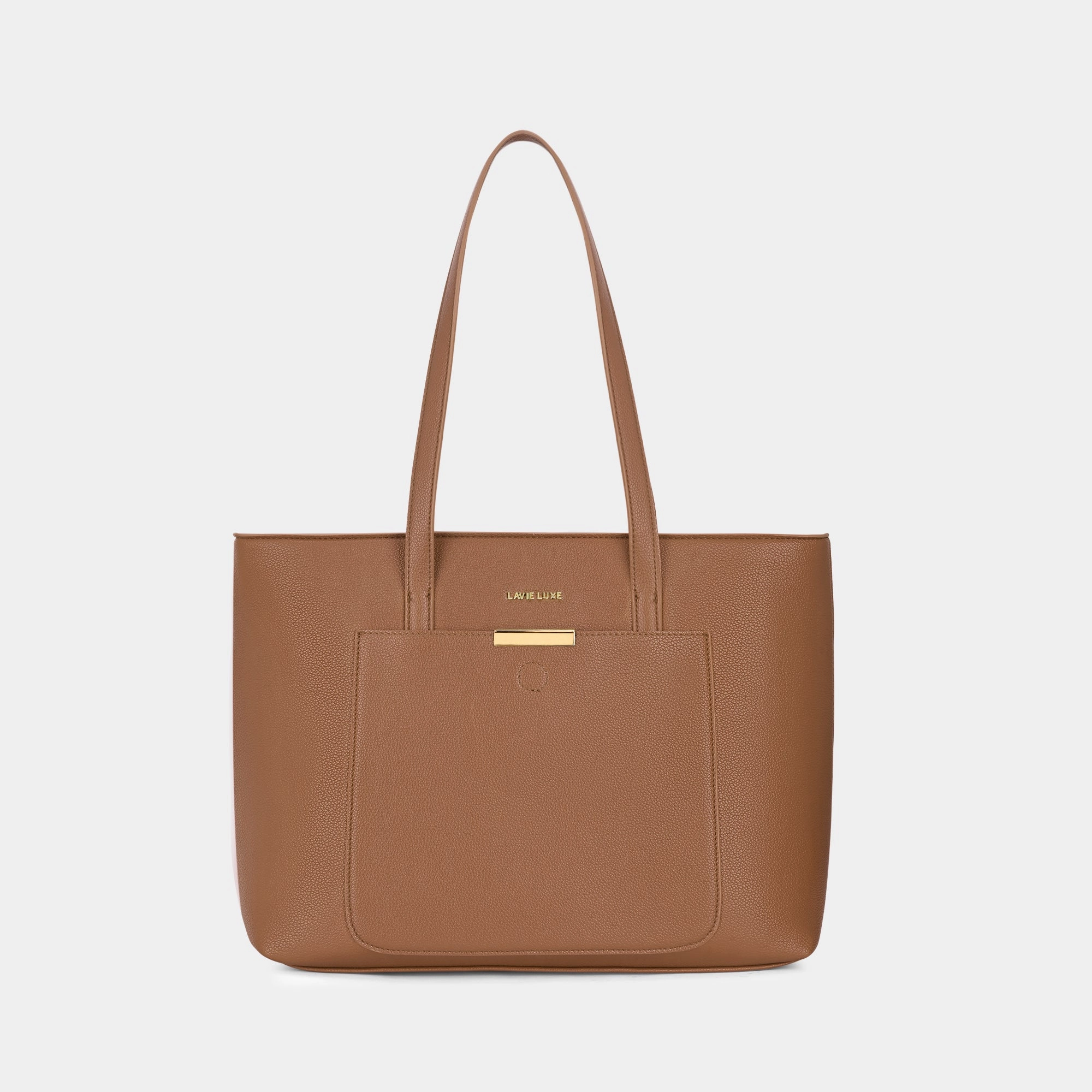 Lavie Luxe Bliss Tan Large Women's Tote