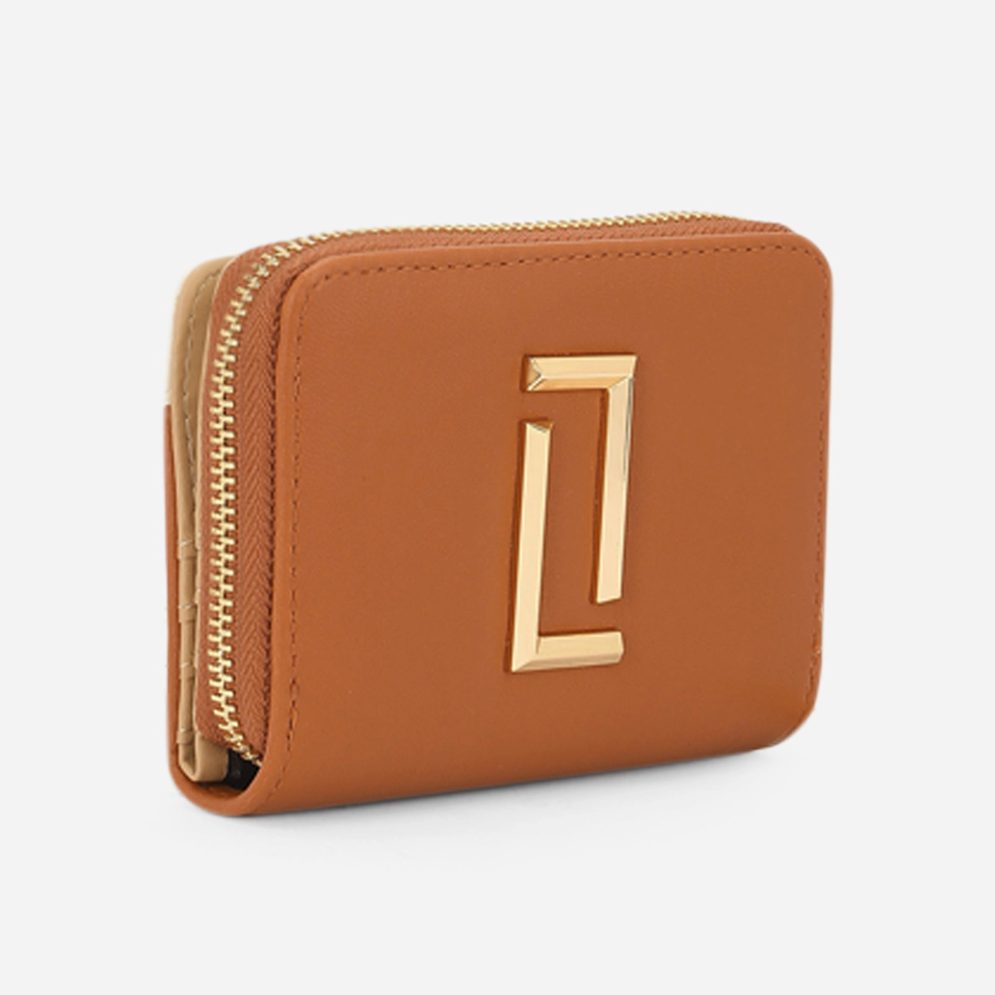 Lavie Luxe flap24 Tan Small Women's Bifold wallet