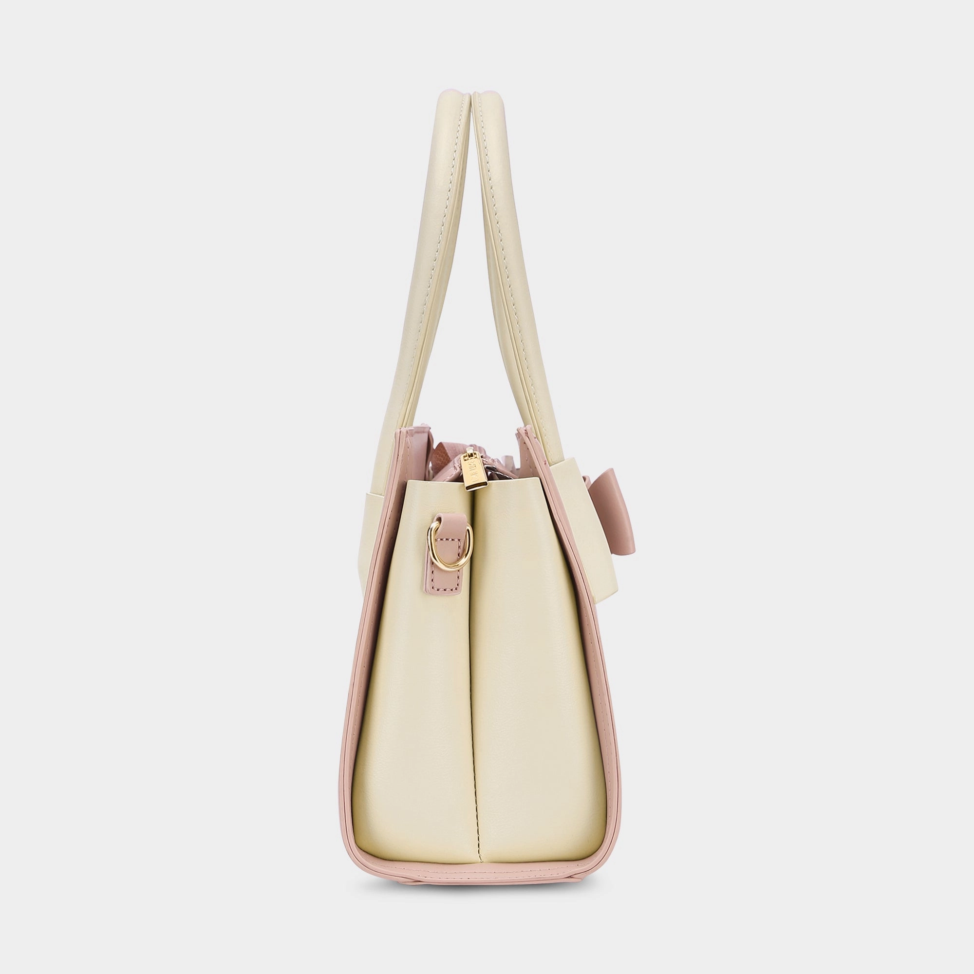Lavie Luxe Knot Light Pink Medium Women's Satchel Bag