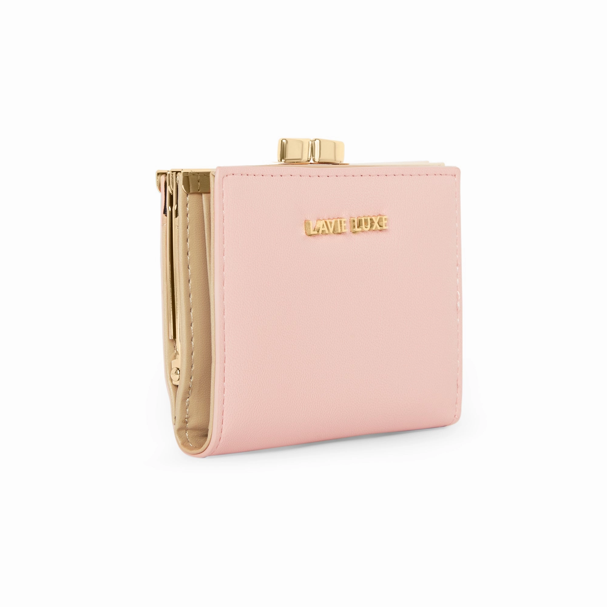 Lavie Luxe Light Pink Small Women's Frame Wallet