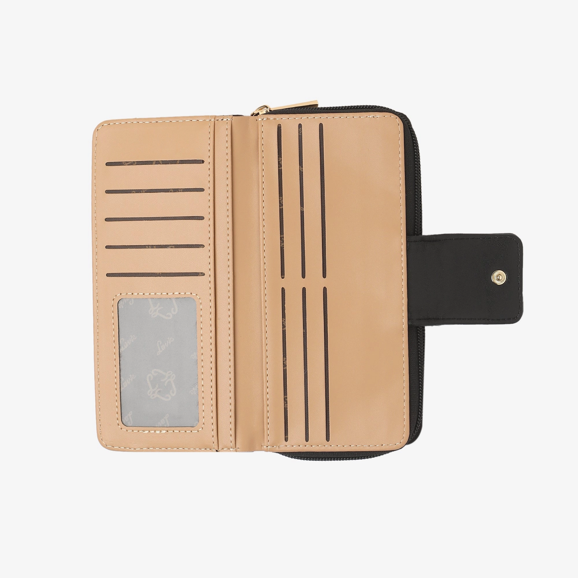 Lavie Luxe Mia 24 Black Large Women's bifold wallet