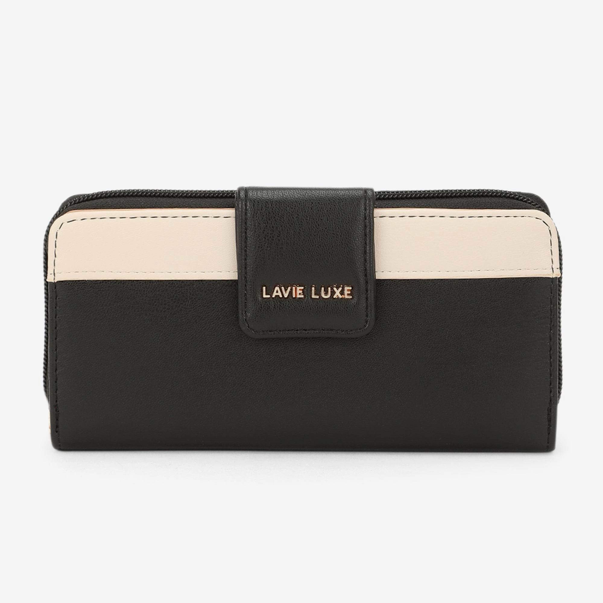 Lavie Luxe Mia 24 Black Large Women's bifold wallet