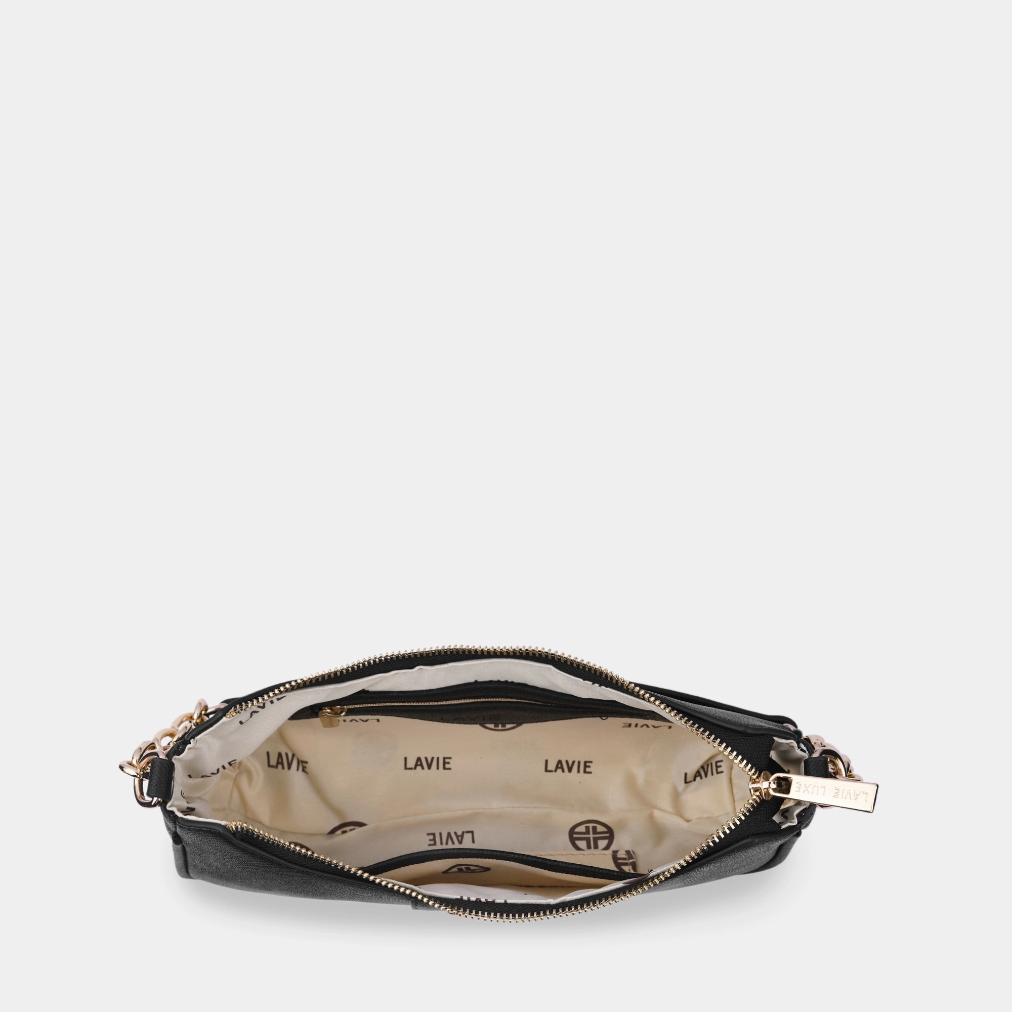 Lavie Luxe Monica Black Small Women'S Hobo