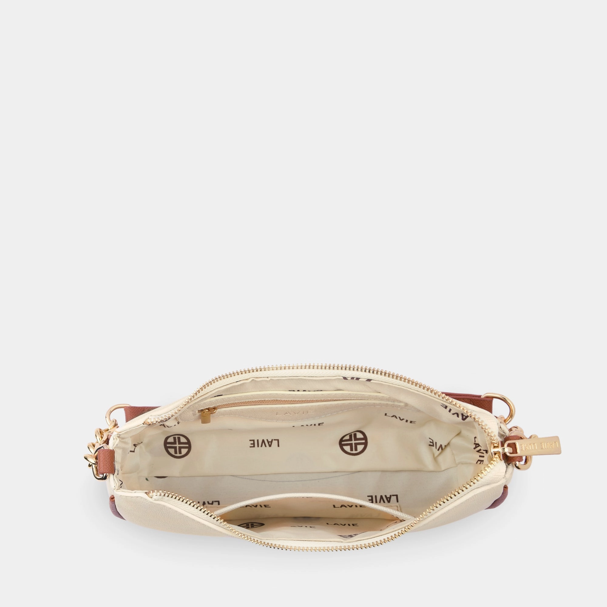 Lavie Luxe Monica Off White Small Women'S Hobo