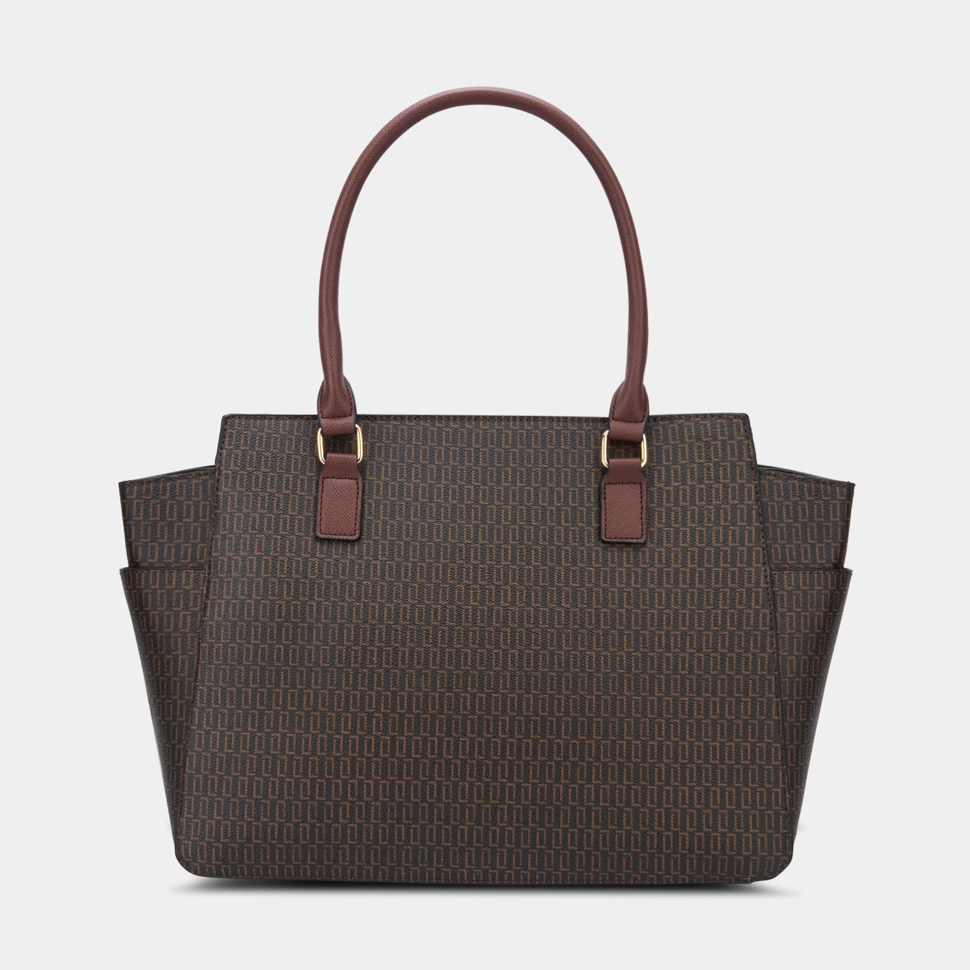 Lavie Luxe Mono Kelly Choco Large Women's Tote