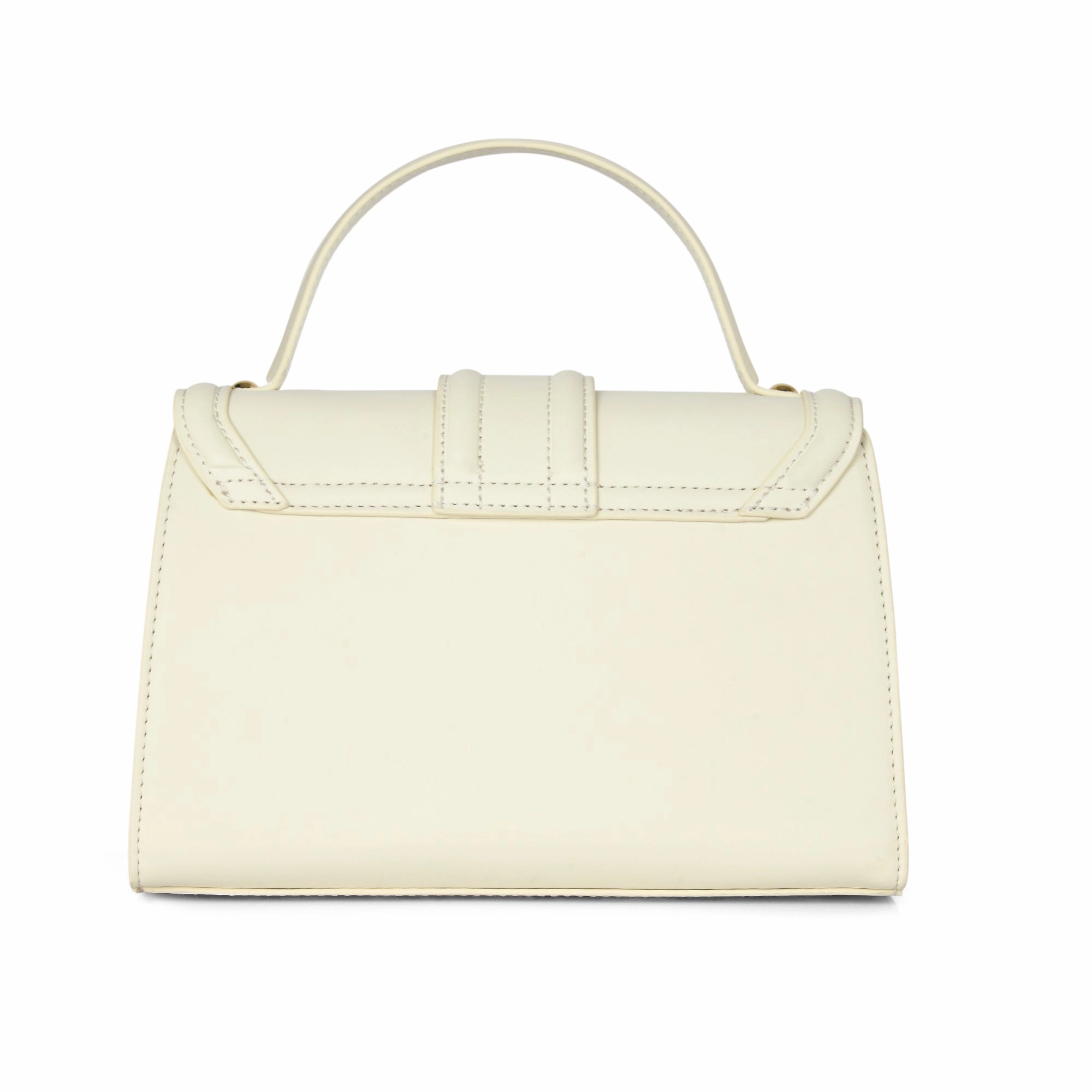 Lavie Luxe Off White Medium Women's Bubble Flap Satchel Bag