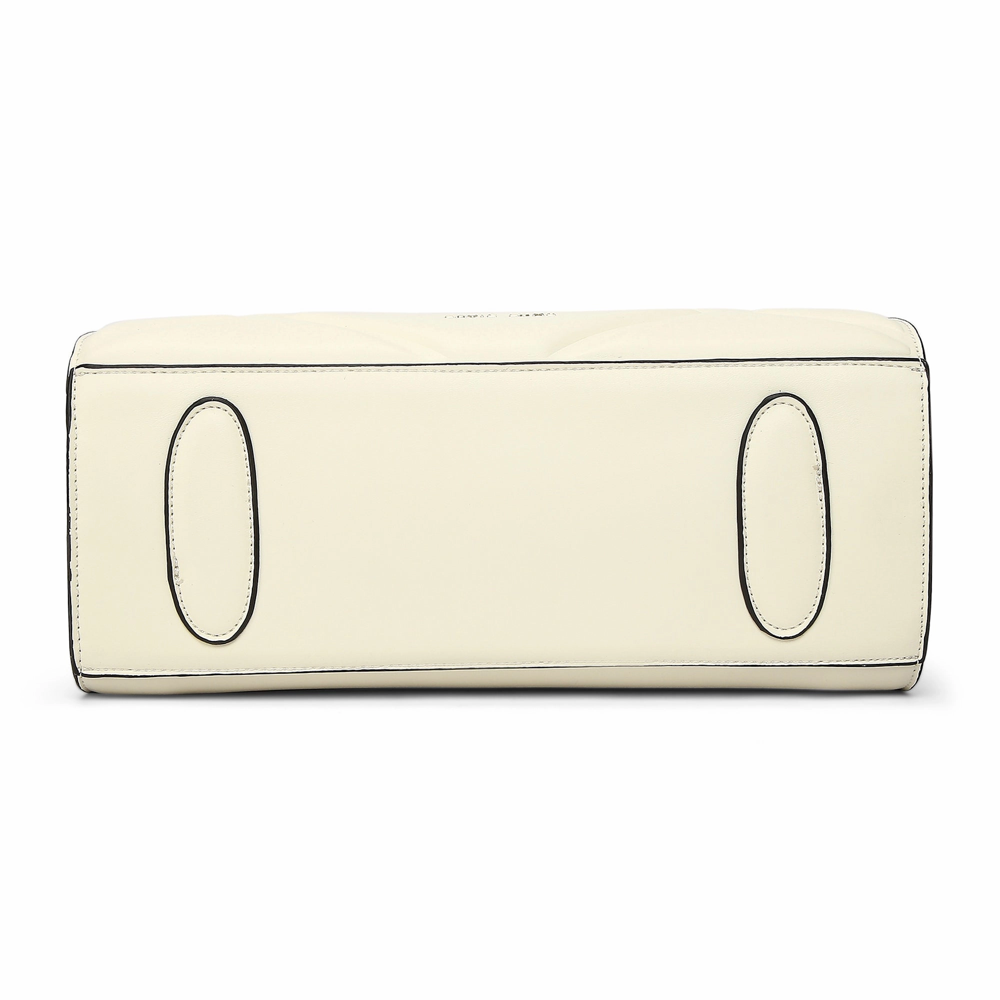 Lavie Luxe Quare Off White Medium Women's Satchel