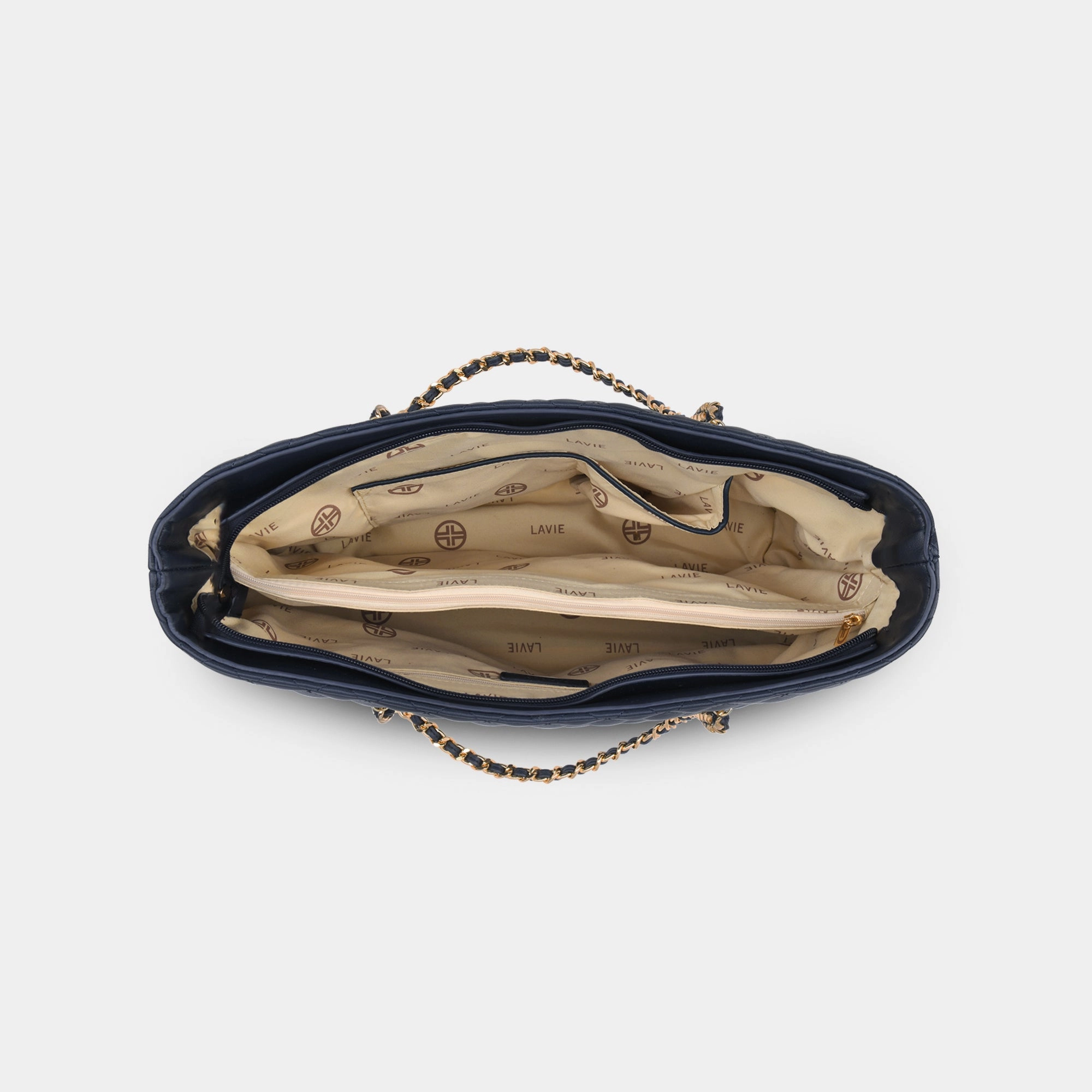 Lavie Luxe Query Navy Large Women's Tote