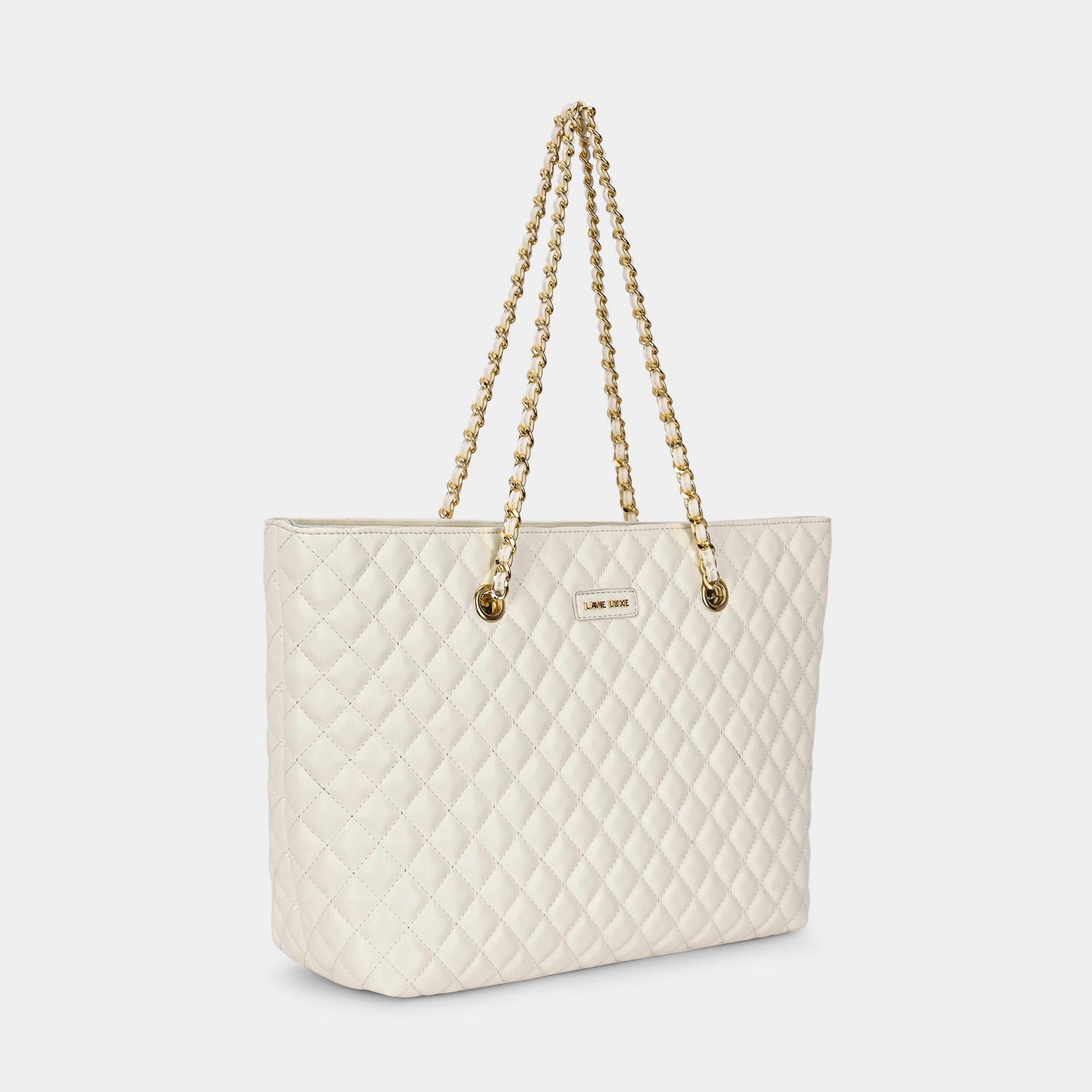 Lavie Luxe Query Off White Large Women's Tote