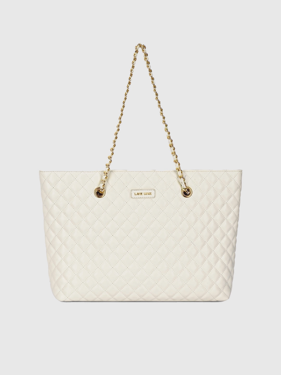 Lavie Luxe Query Off White Large Women's Tote