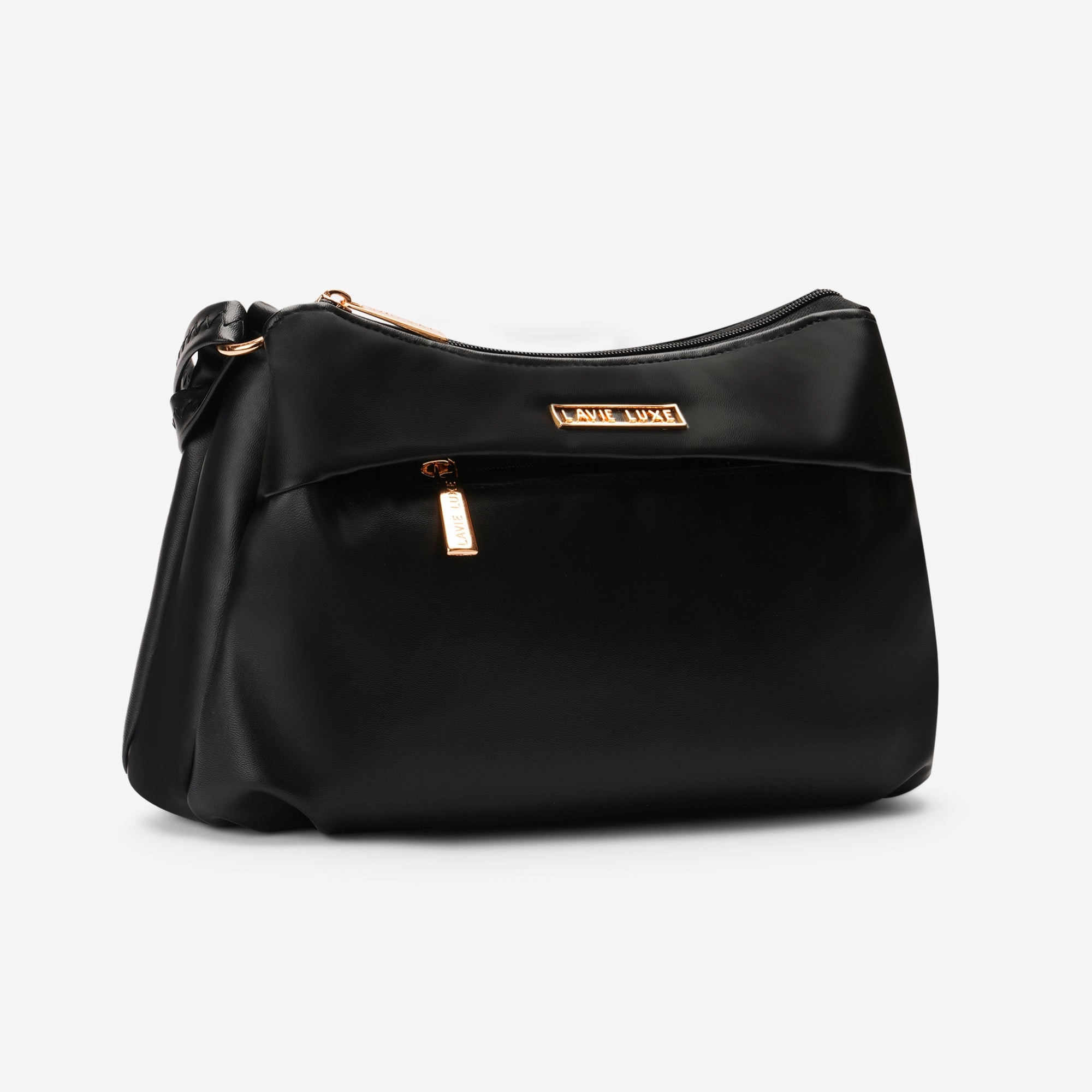 Lavie Luxe Rose Black Medium Women's 3 Compartment sling