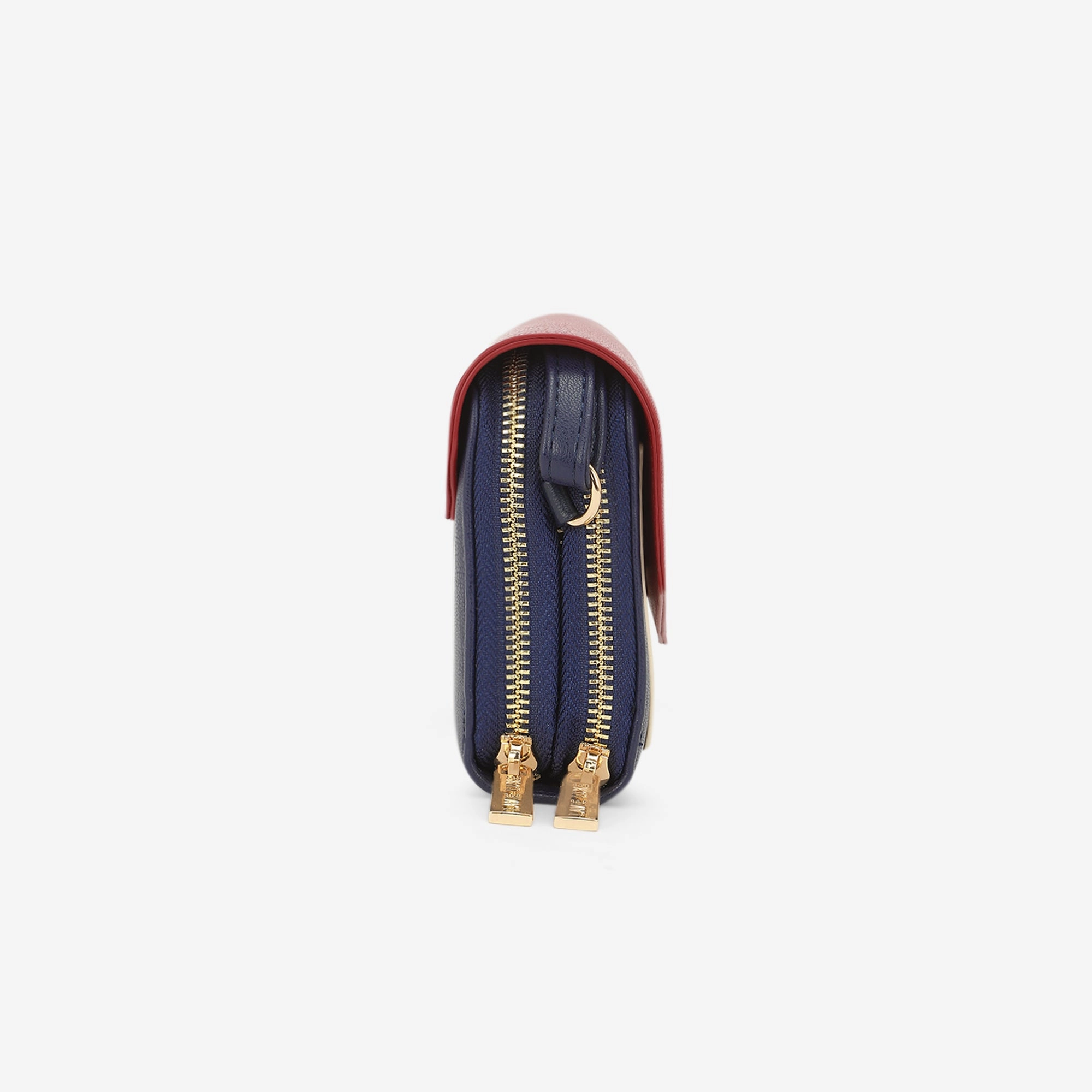 Lavie Luxe Sally24 Navy Large Women's horizontal 2 zip wallet