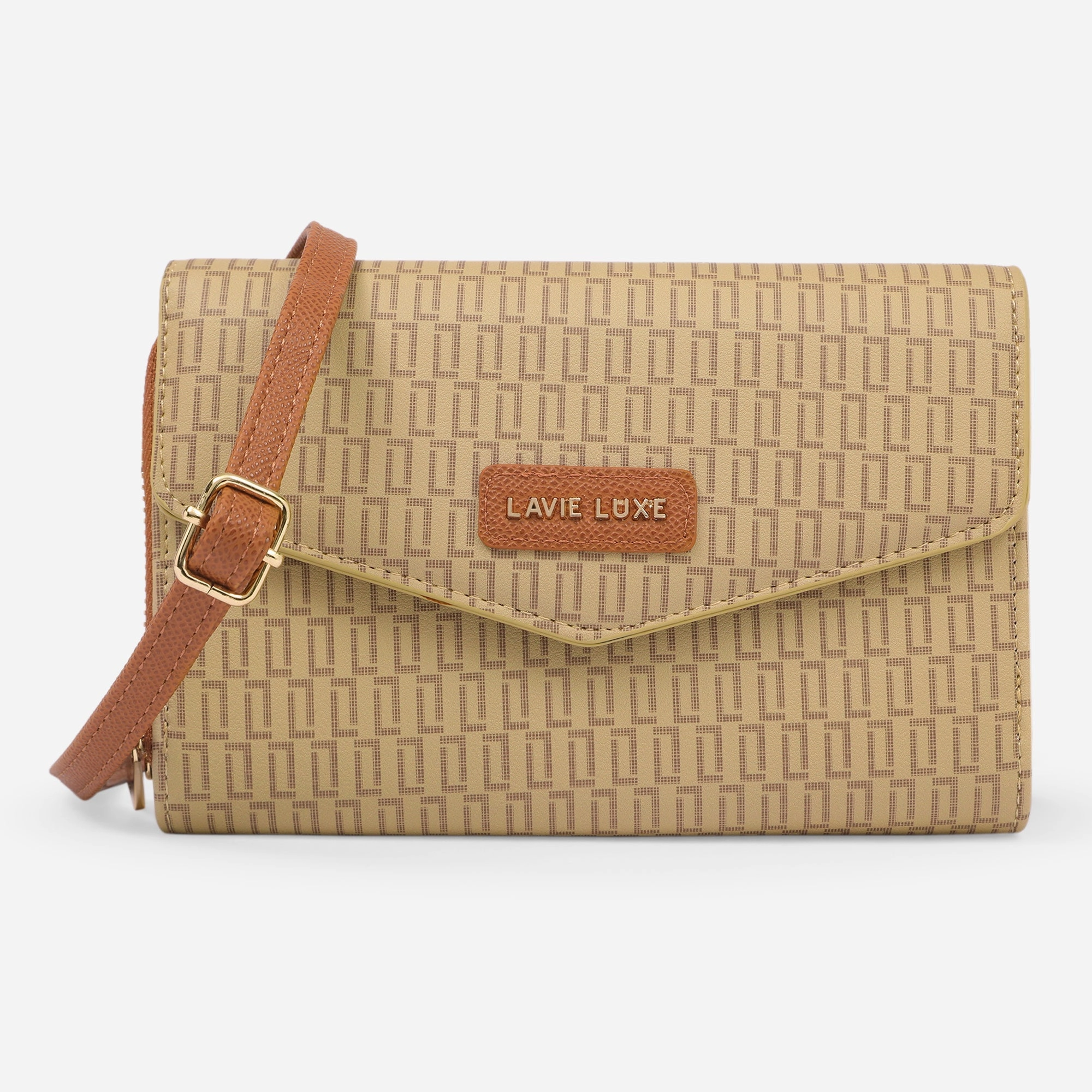 Lavie Luxe Sally Taupe Large Women's Sling Wallet