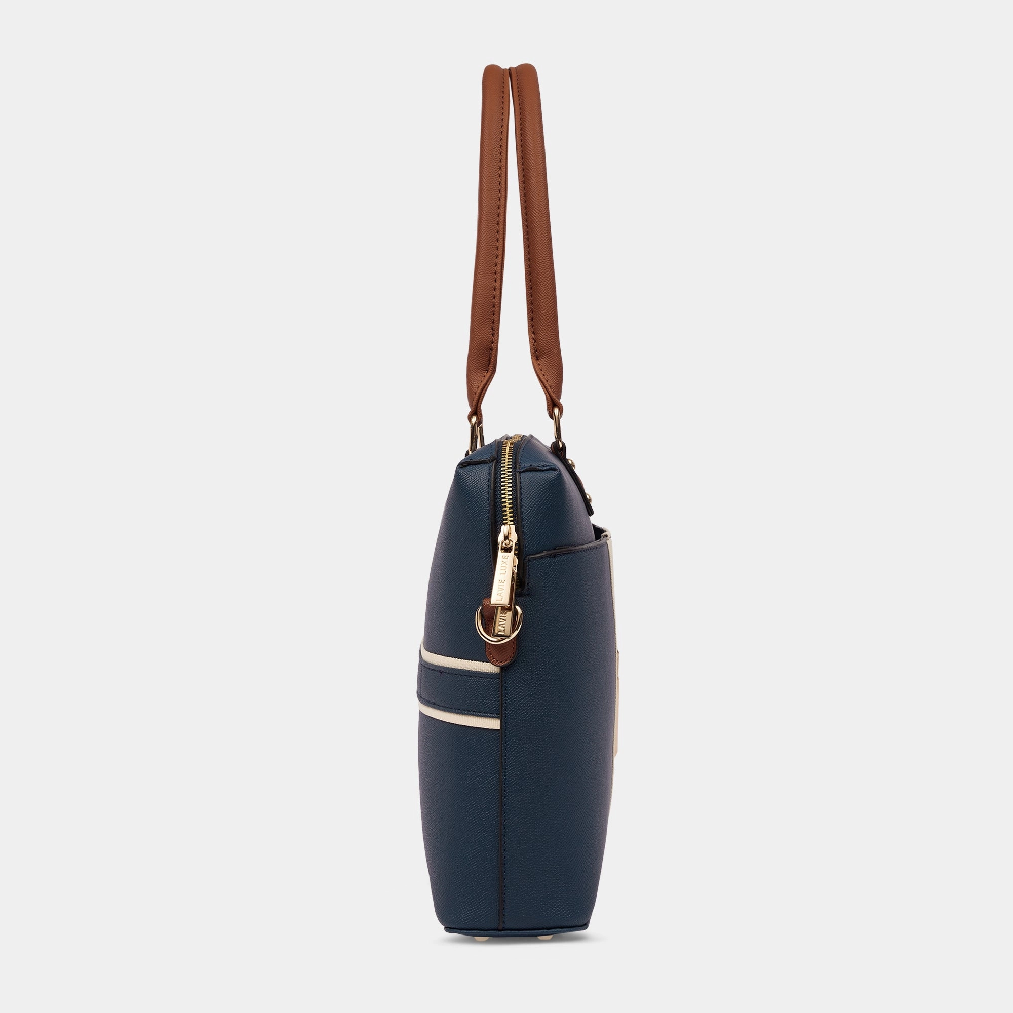 Lavie Luxe Welsy 1 Compartment Navy Large Women'S Laptop Handbag