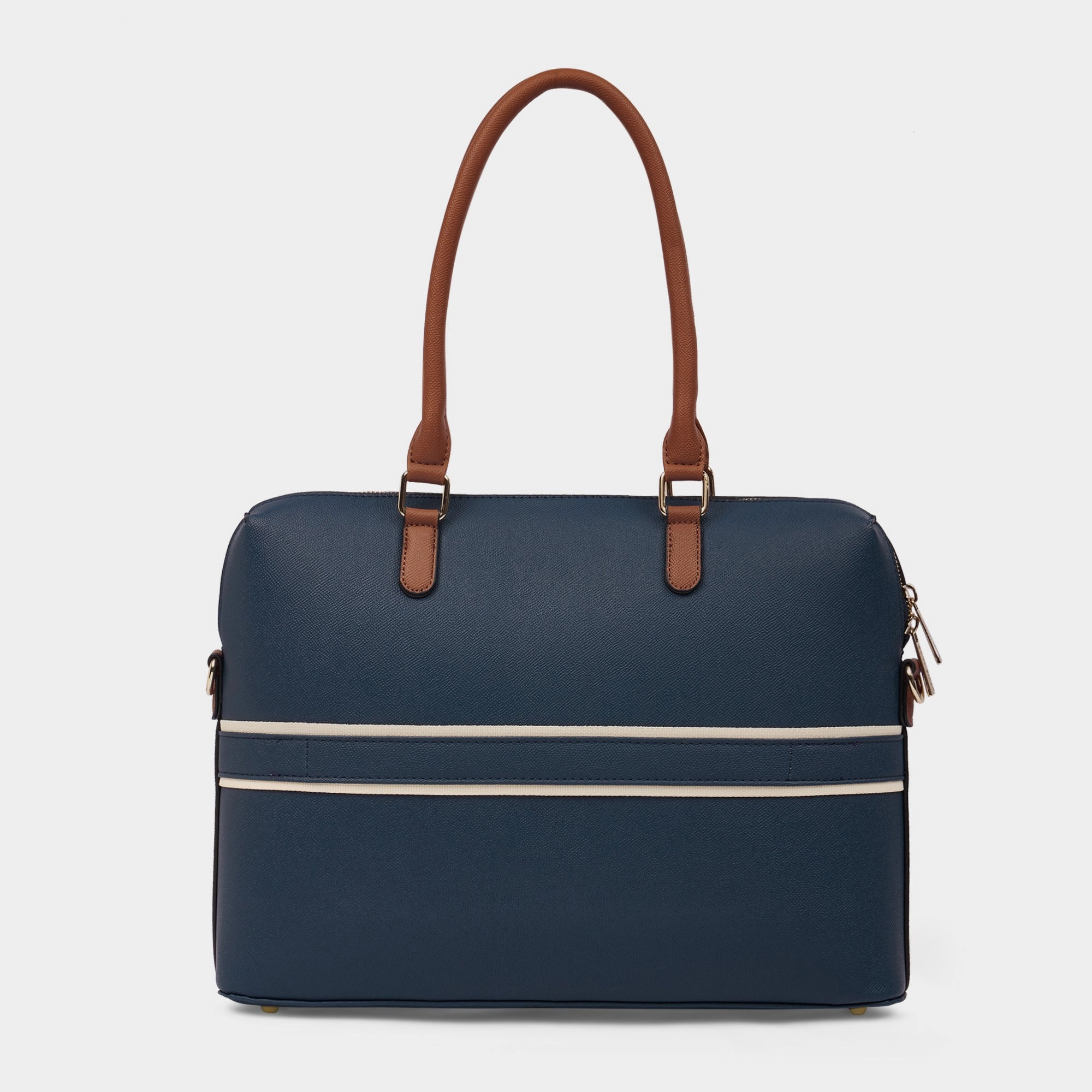 Lavie Luxe Welsy 1 Compartment Navy Large Women'S Laptop Handbag