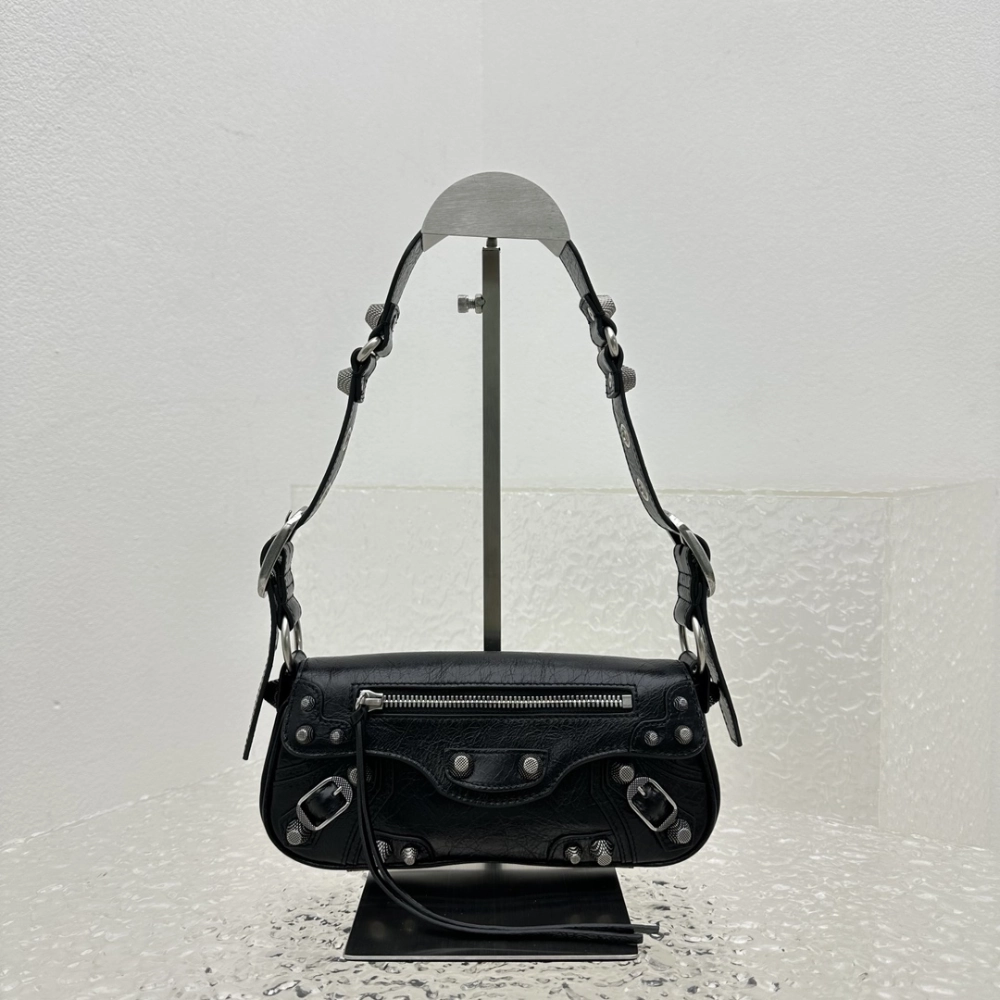Le Cagole XS Sling Bag In Black Leather Crossbody Bag for Women