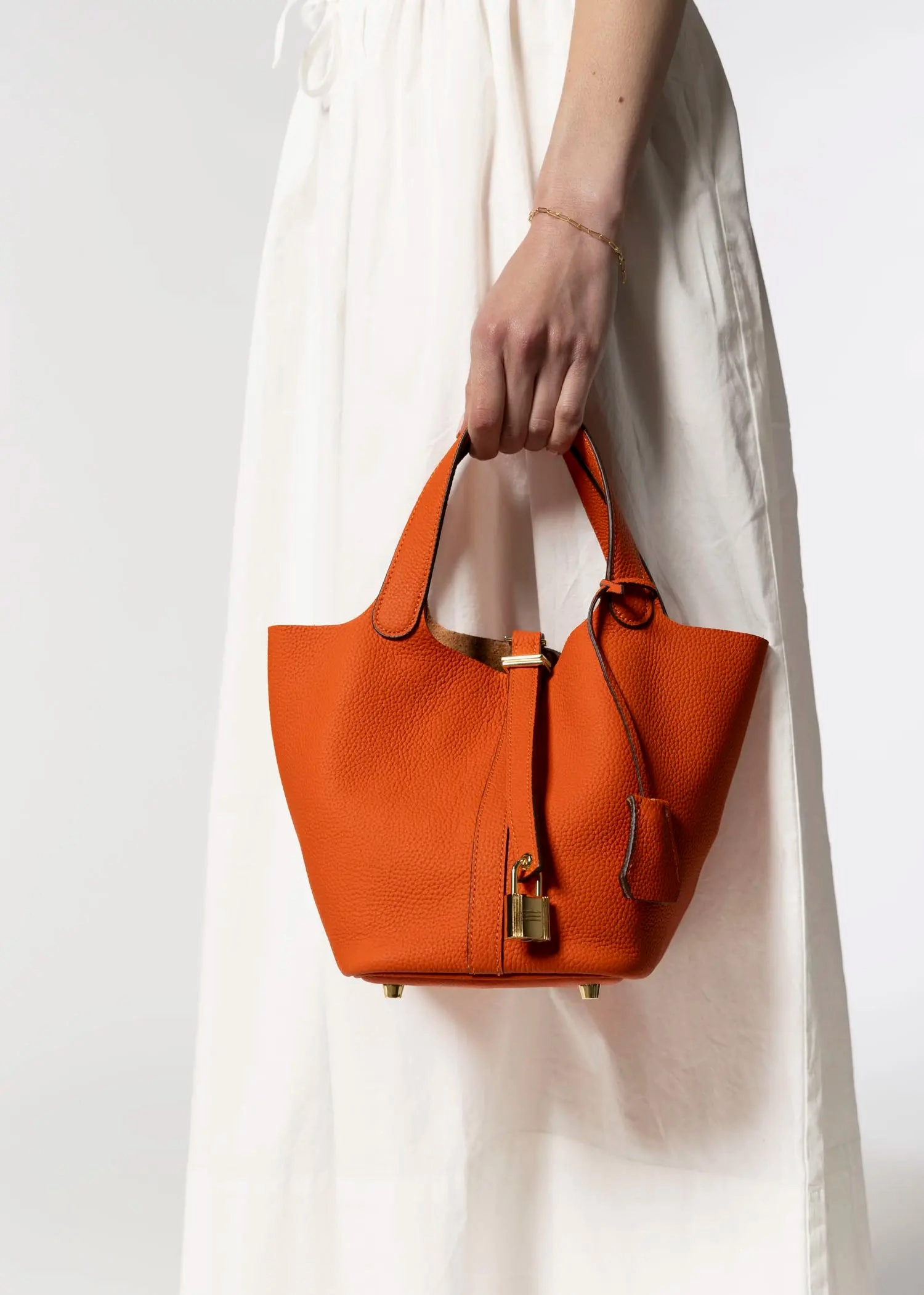 Leather Bucket Bag