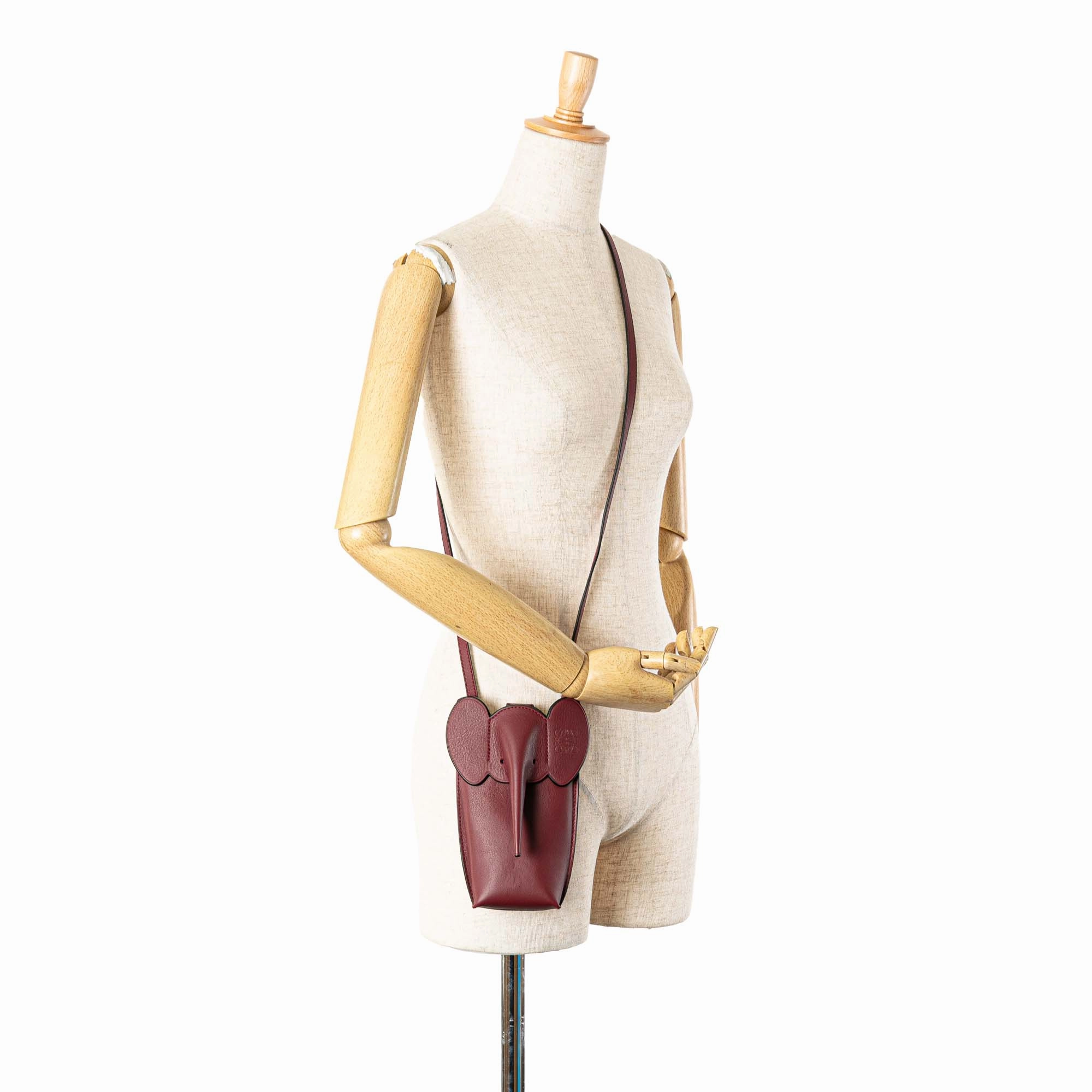 Leather Elephant Pocket Crossbody