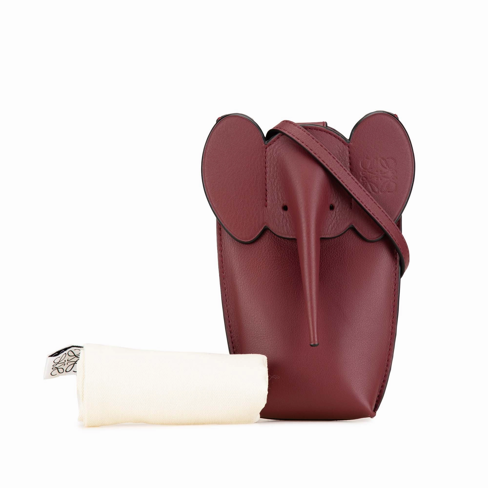 Leather Elephant Pocket Crossbody