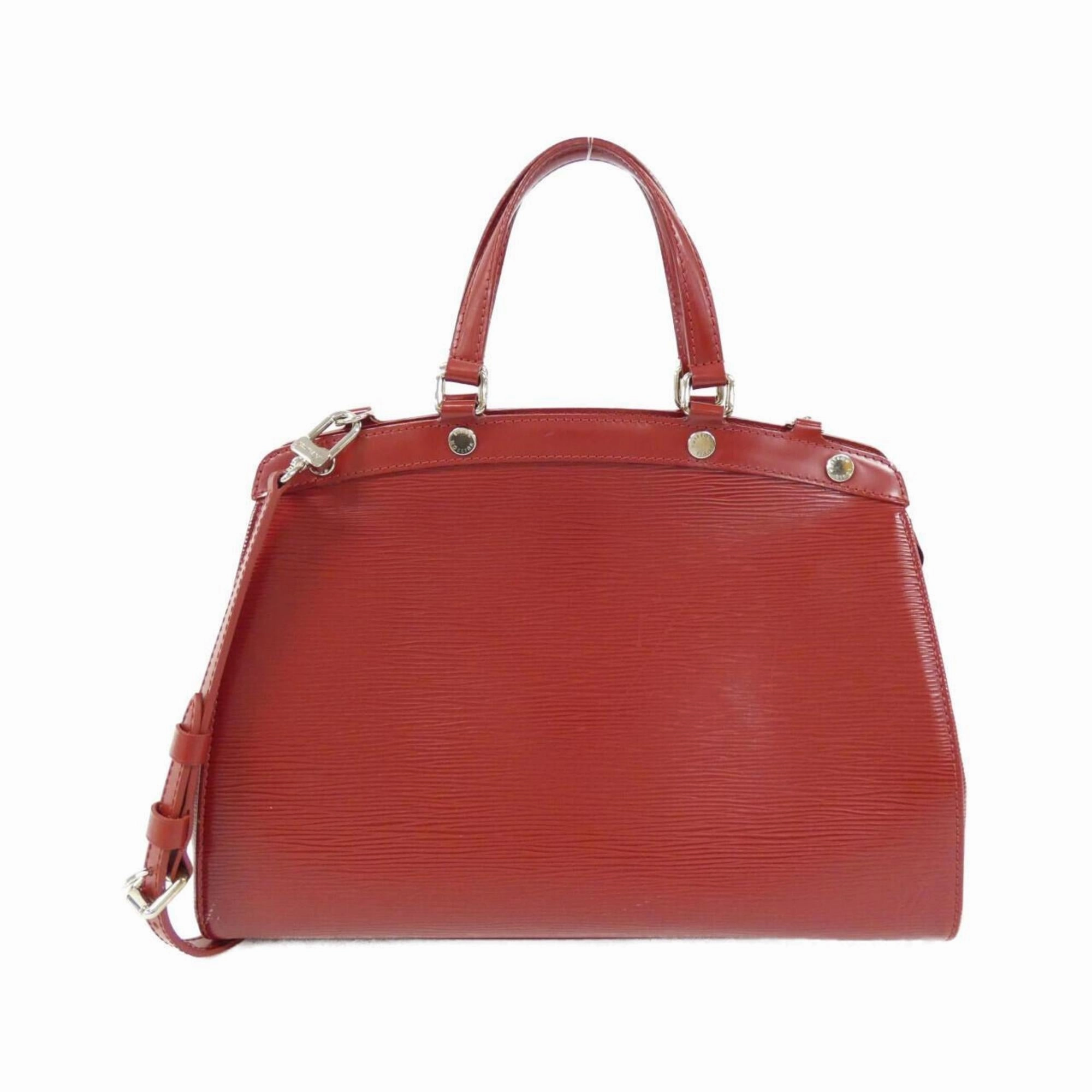 Leather Handbag with Dust Bag and Shoulder Strap