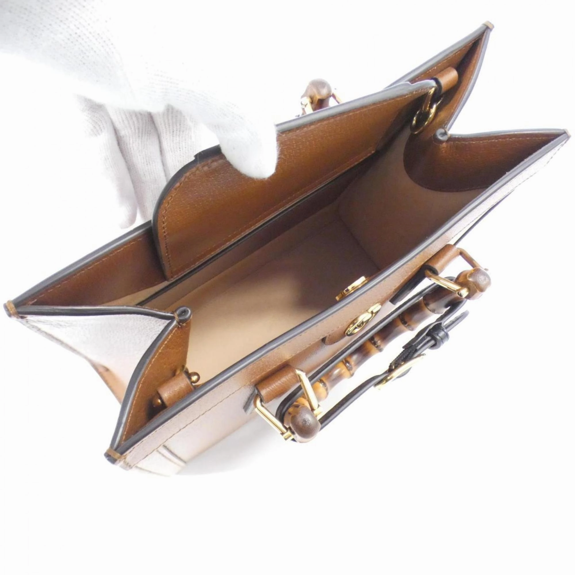 Leather Handbag with Shoulder Strap and Box