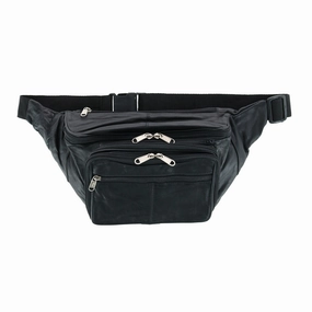 Leather Large Organizer Fanny Waist Pack