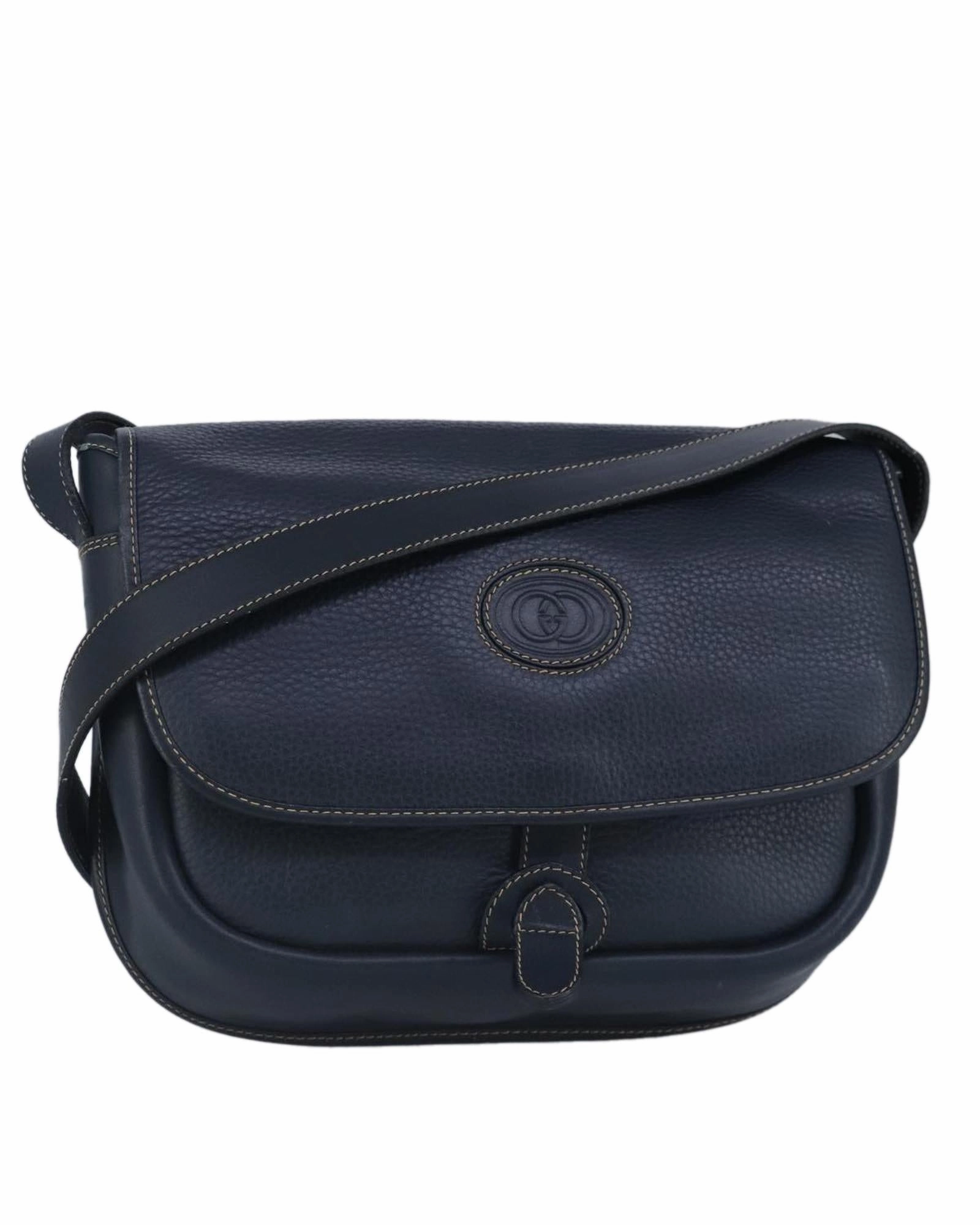 Leather Shoulder Bag with Adjustable Strap