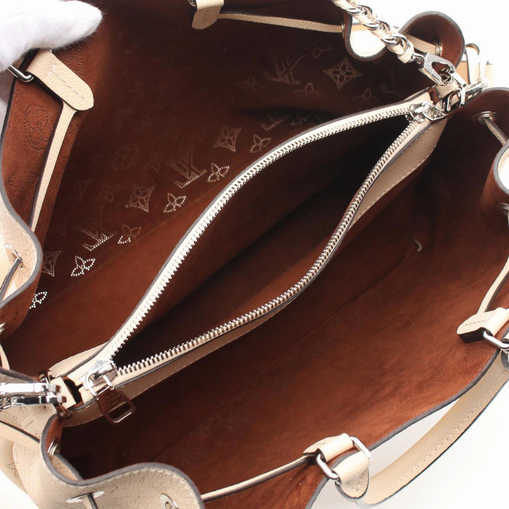 Leather Shoulder Bag with Dust Bag and Shoulder Strap