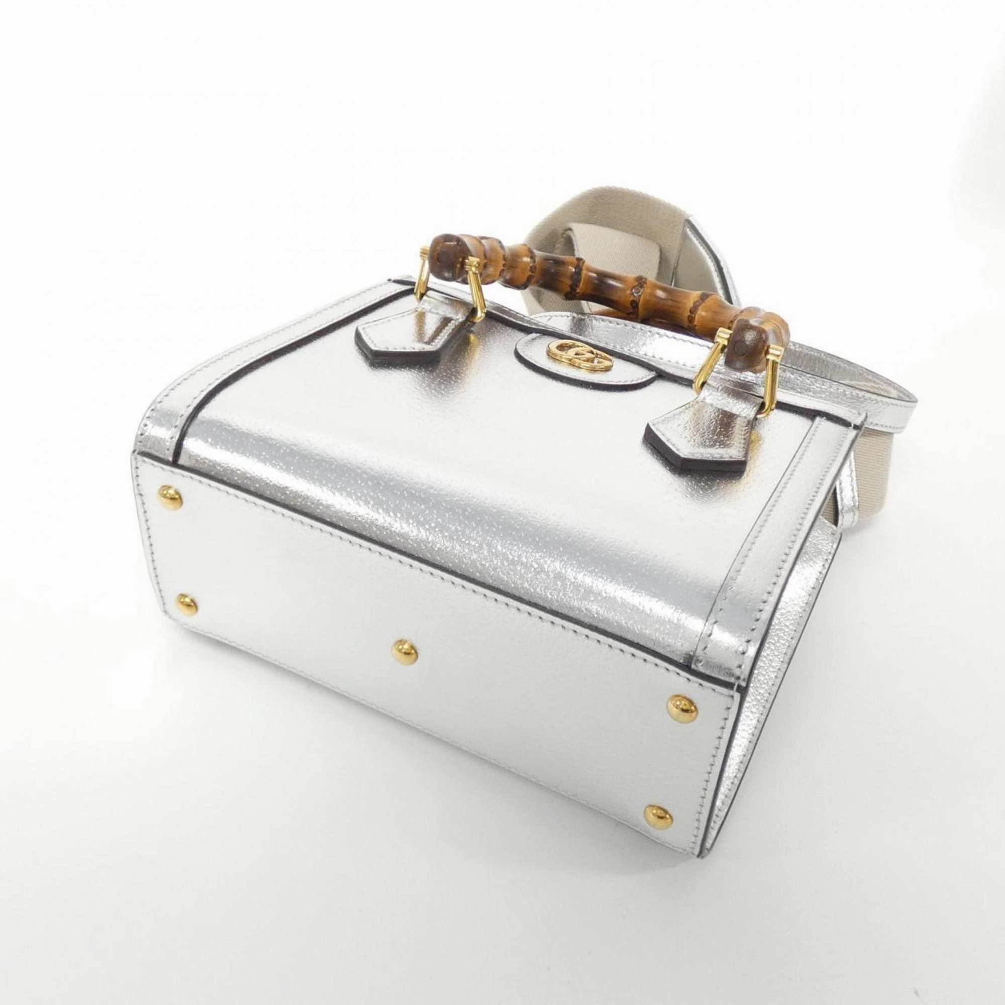 Leather Shoulder Bag with Dust Bag and Strap