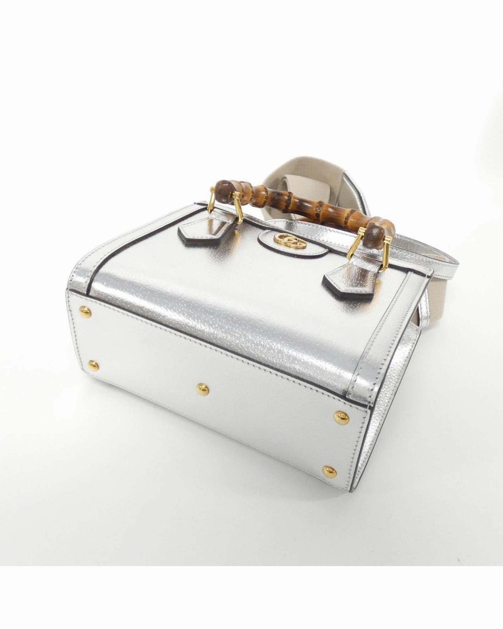 Leather Shoulder Bag with Dust Bag and Strap