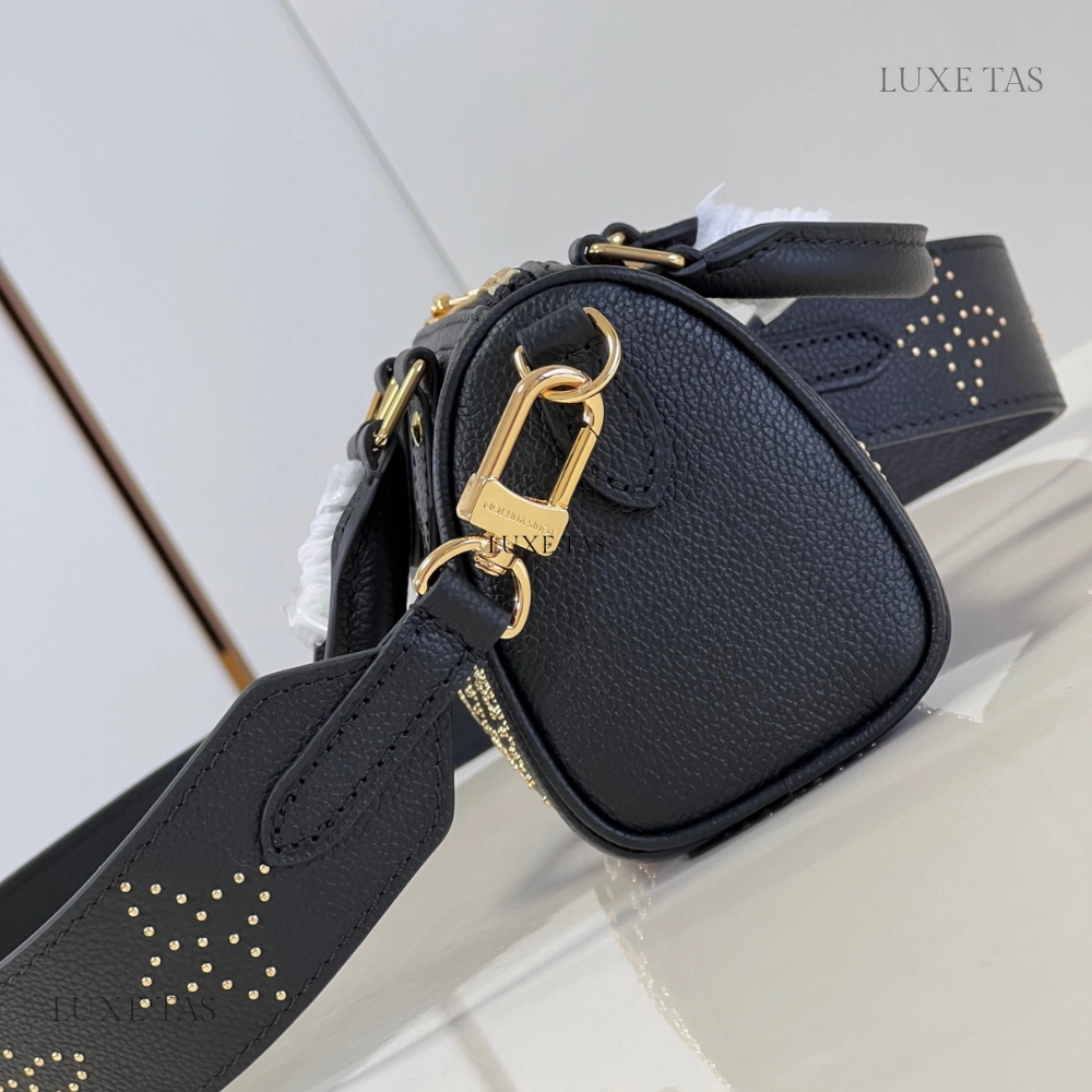 Leather With Studs Nano Speedy Leather Crossbody Bag for Women