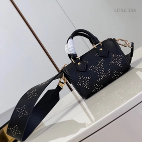 Leather With Studs Nano Speedy Leather Crossbody Bag for Women