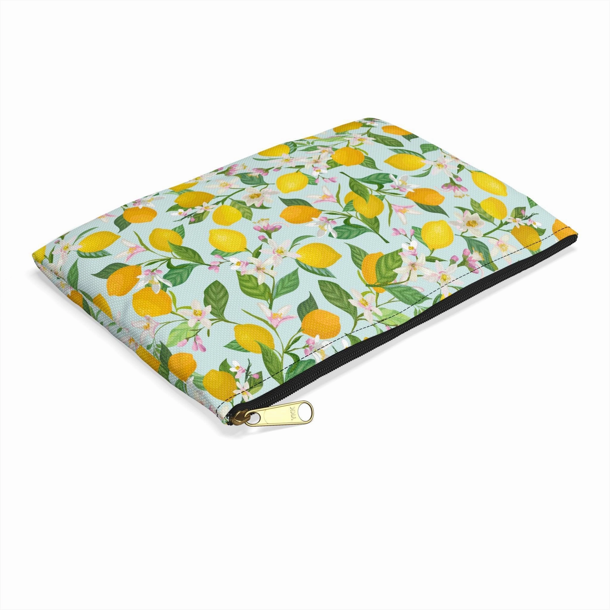 Lemon Blossoms | Lemon Print Travel Bag
