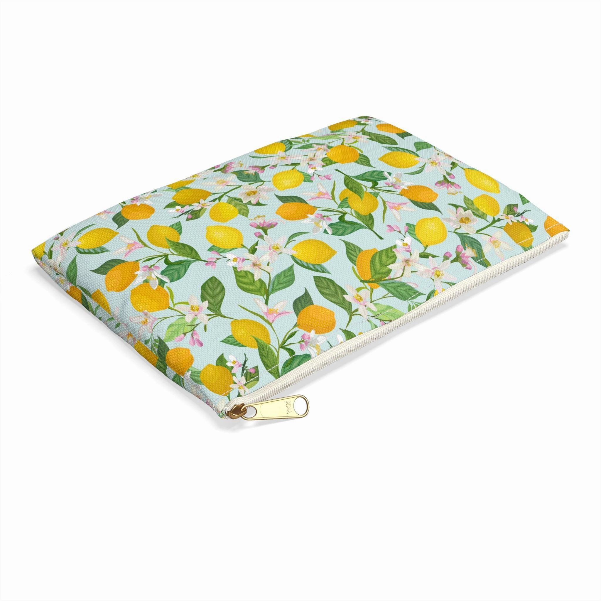 Lemon Blossoms | Lemon Print Travel Bag