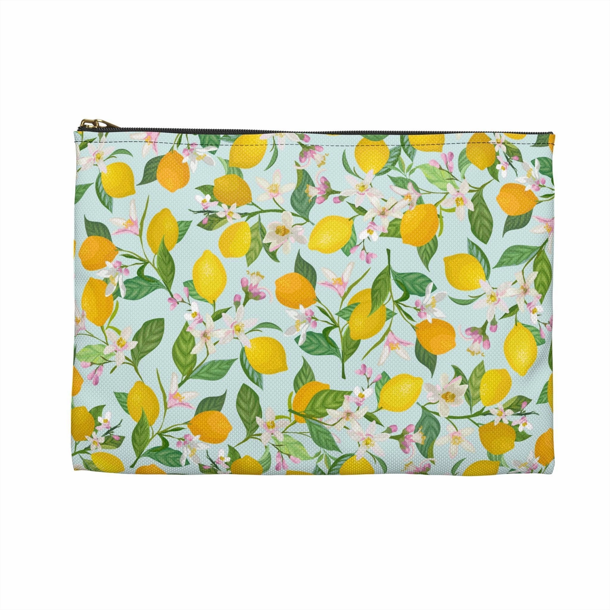 Lemon Blossoms | Lemon Print Travel Bag