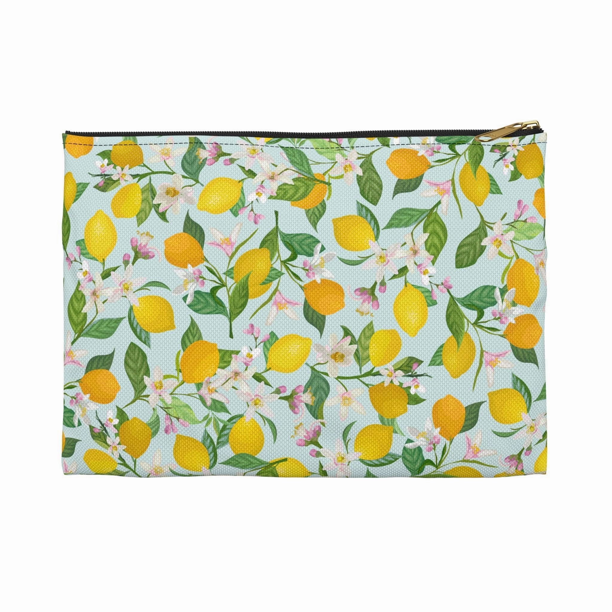 Lemon Blossoms | Lemon Print Travel Bag