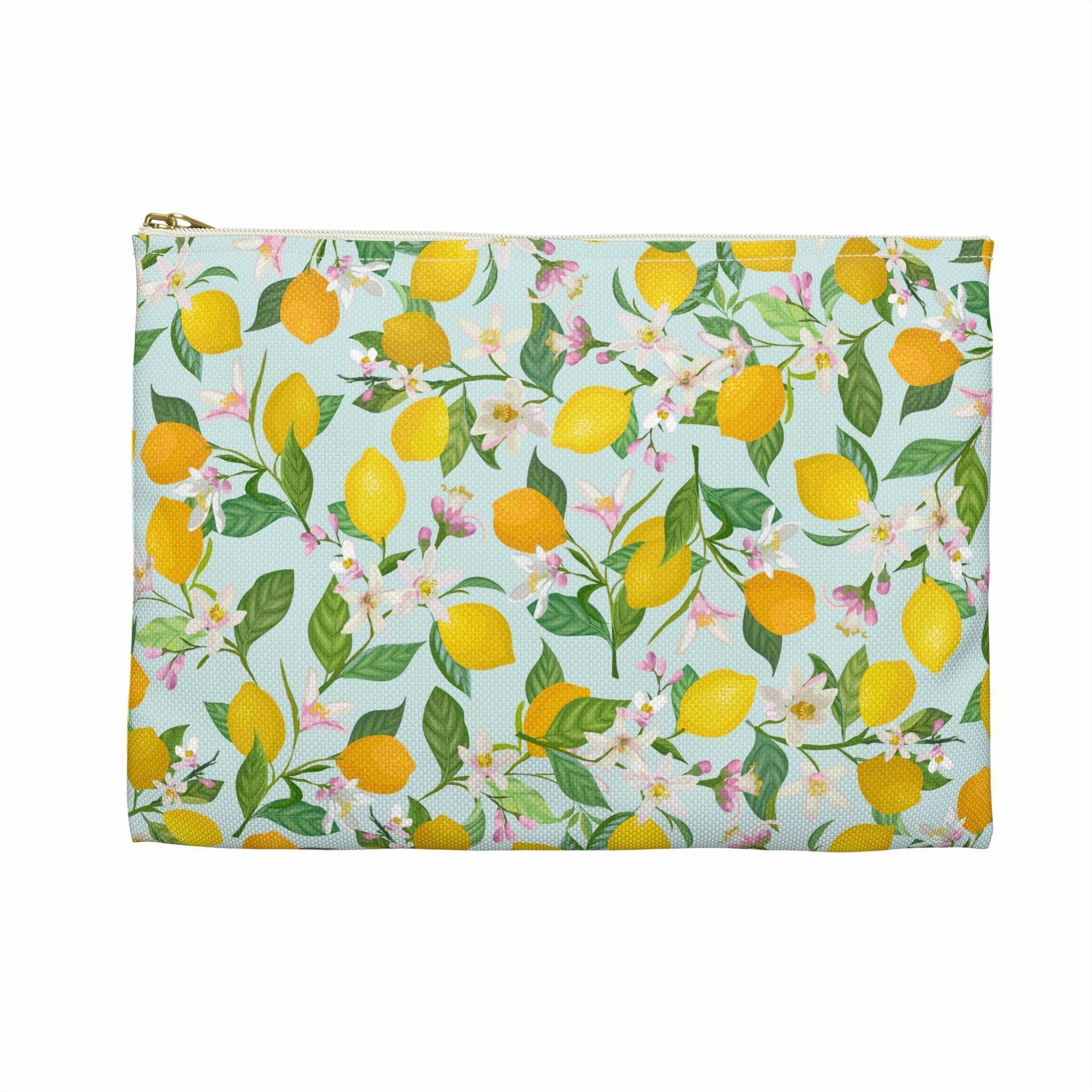 Lemon Blossoms | Lemon Print Travel Bag