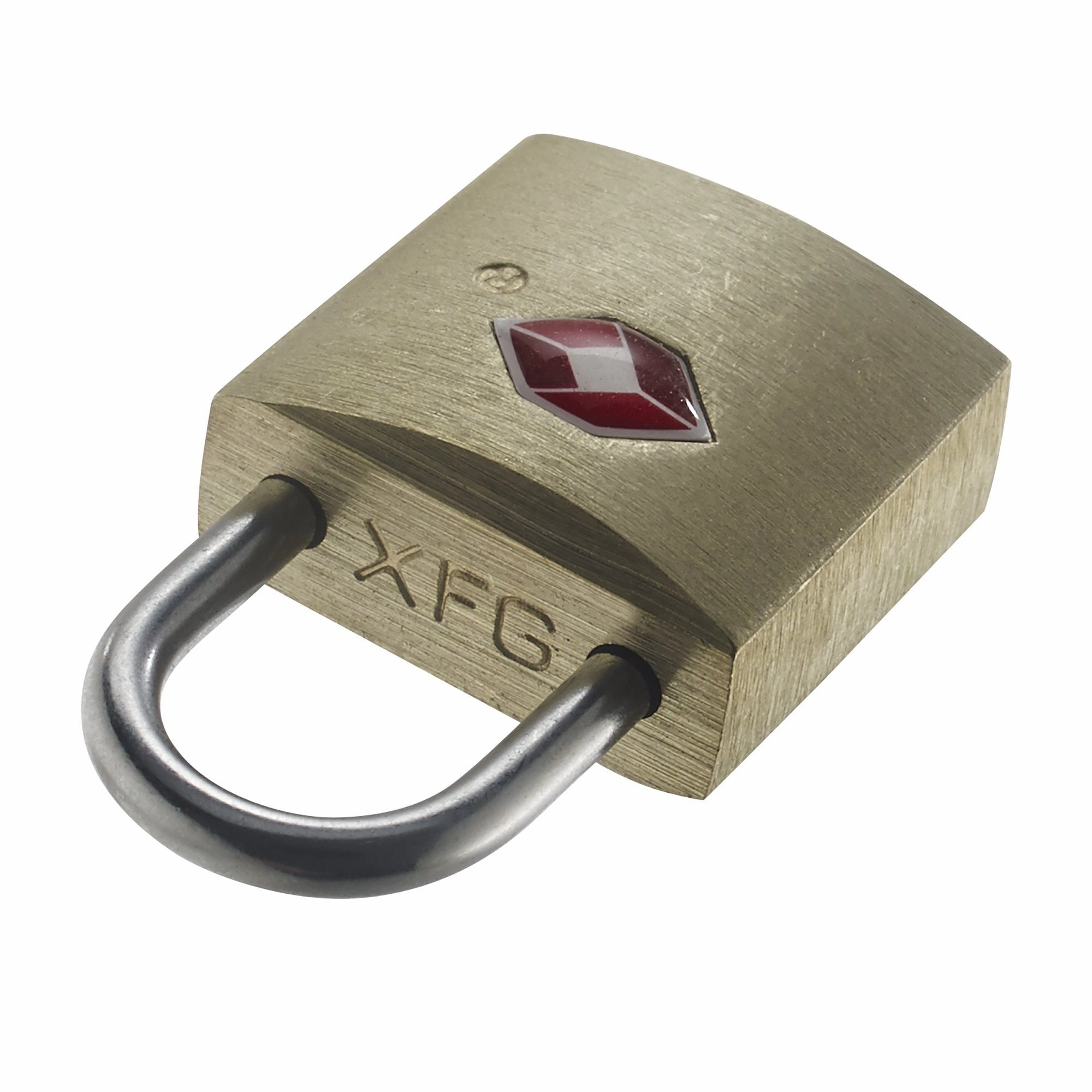 Lewis N. Clark Travel Sentry Mini Brass Square Padlock