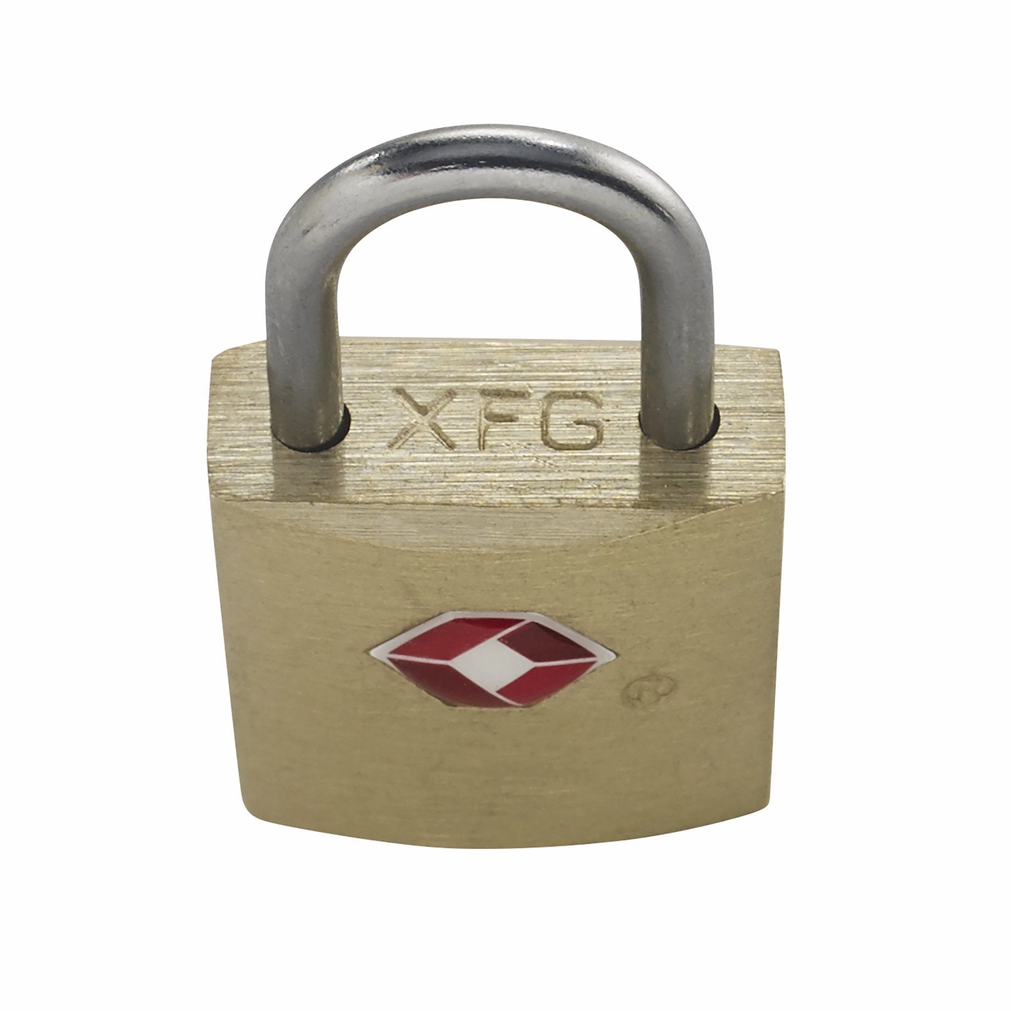 Lewis N. Clark Travel Sentry Mini Brass Square Padlock