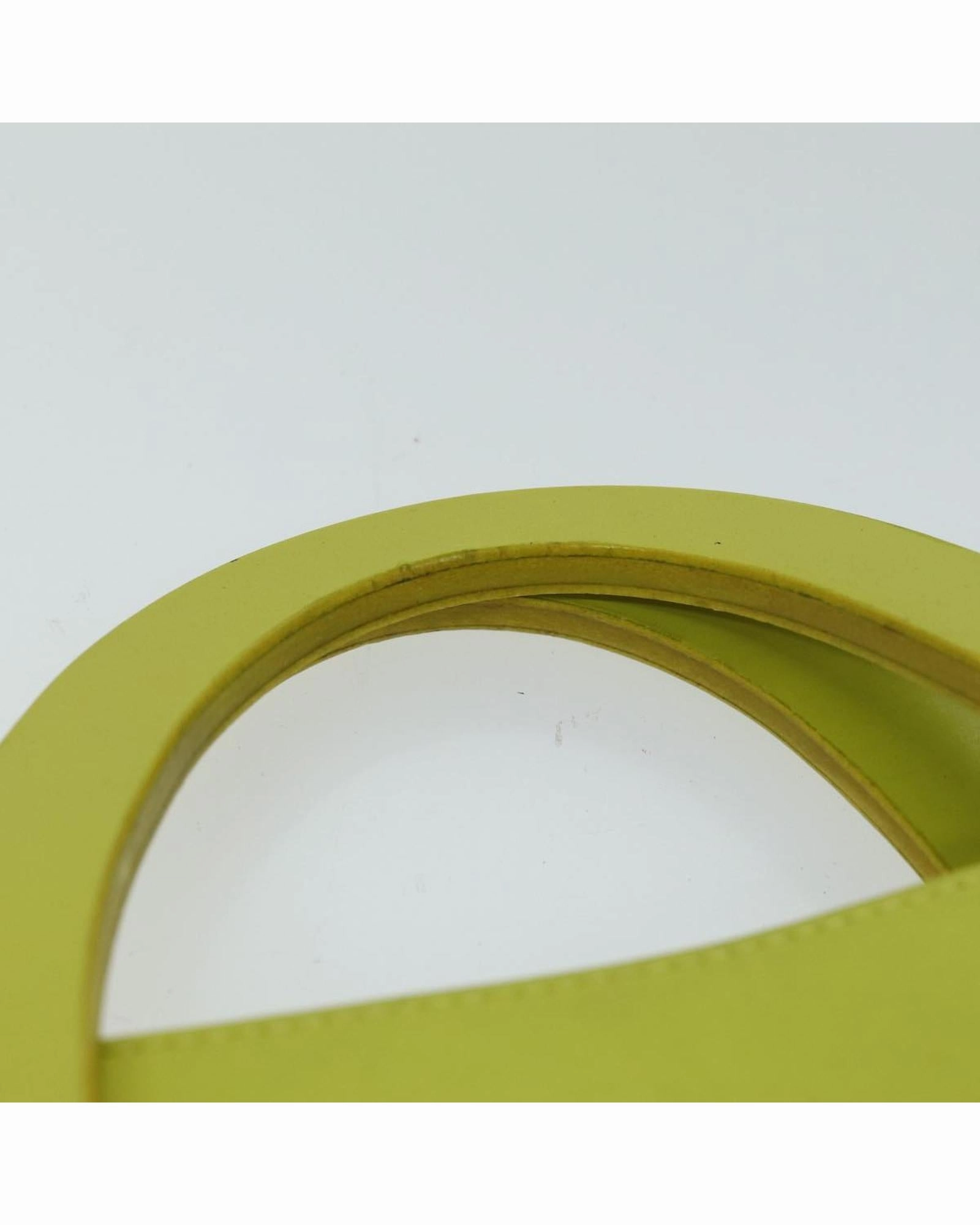 Lime Green Leather Shoulder Bag