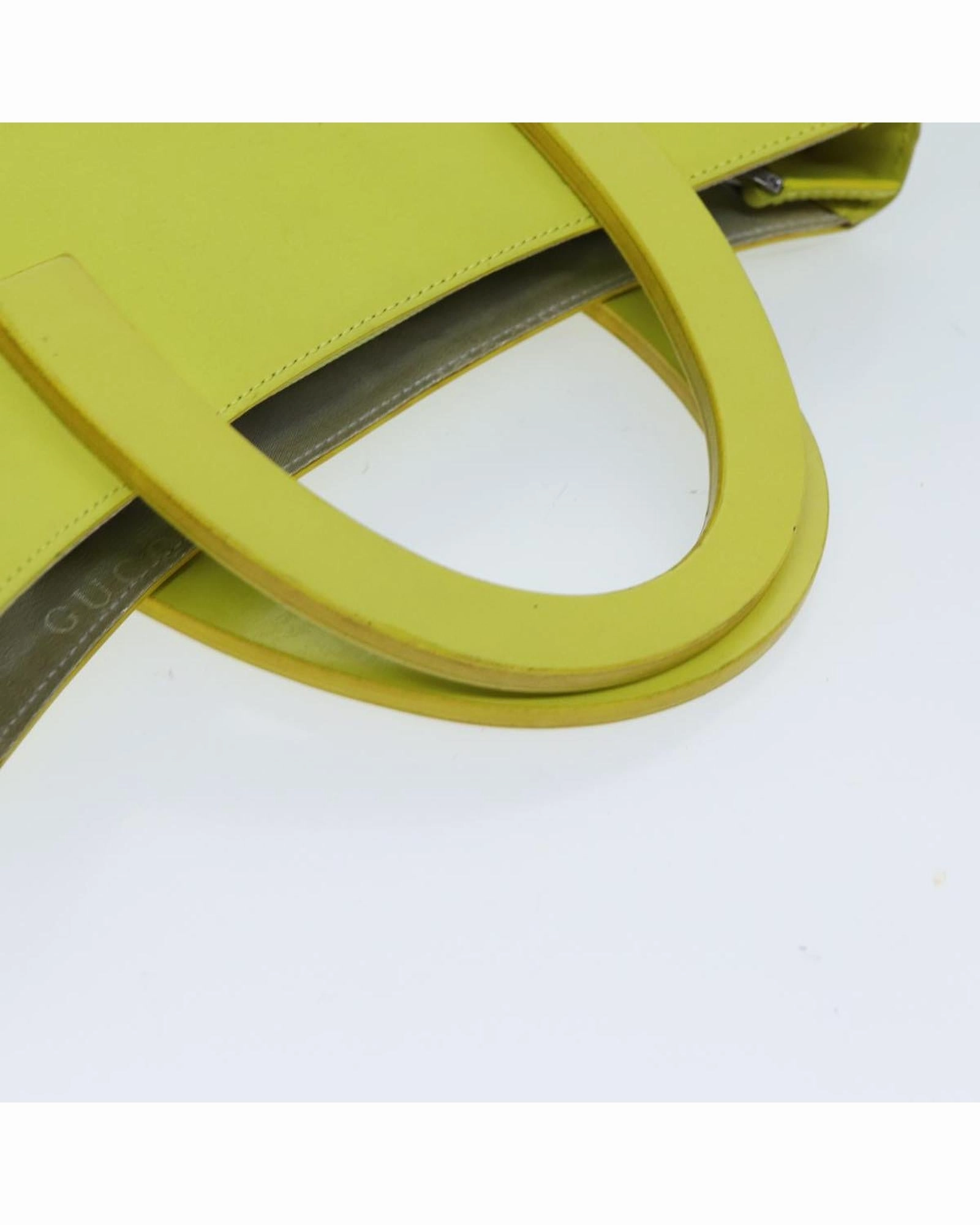 Lime Green Leather Shoulder Bag