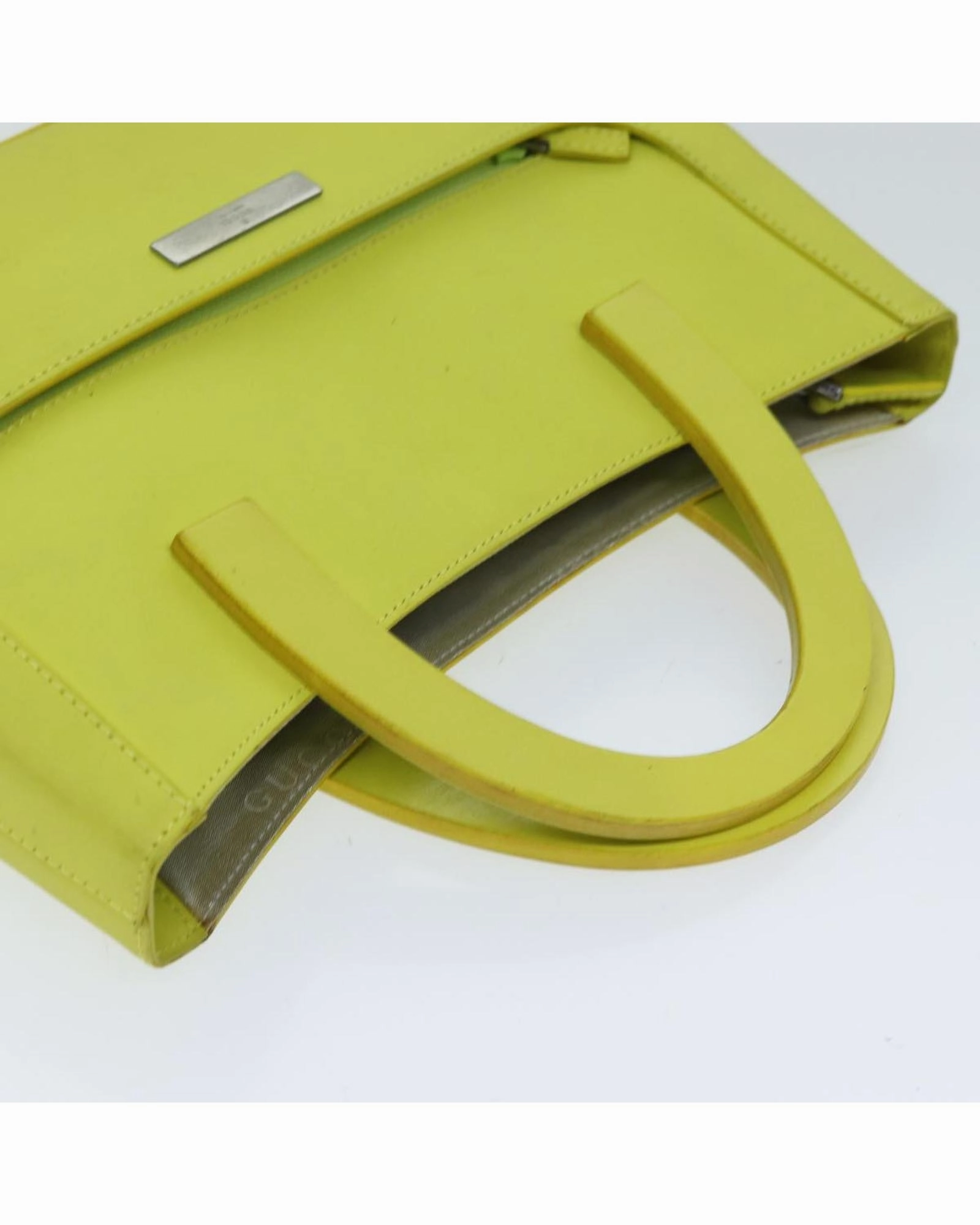 Lime Green Leather Shoulder Bag