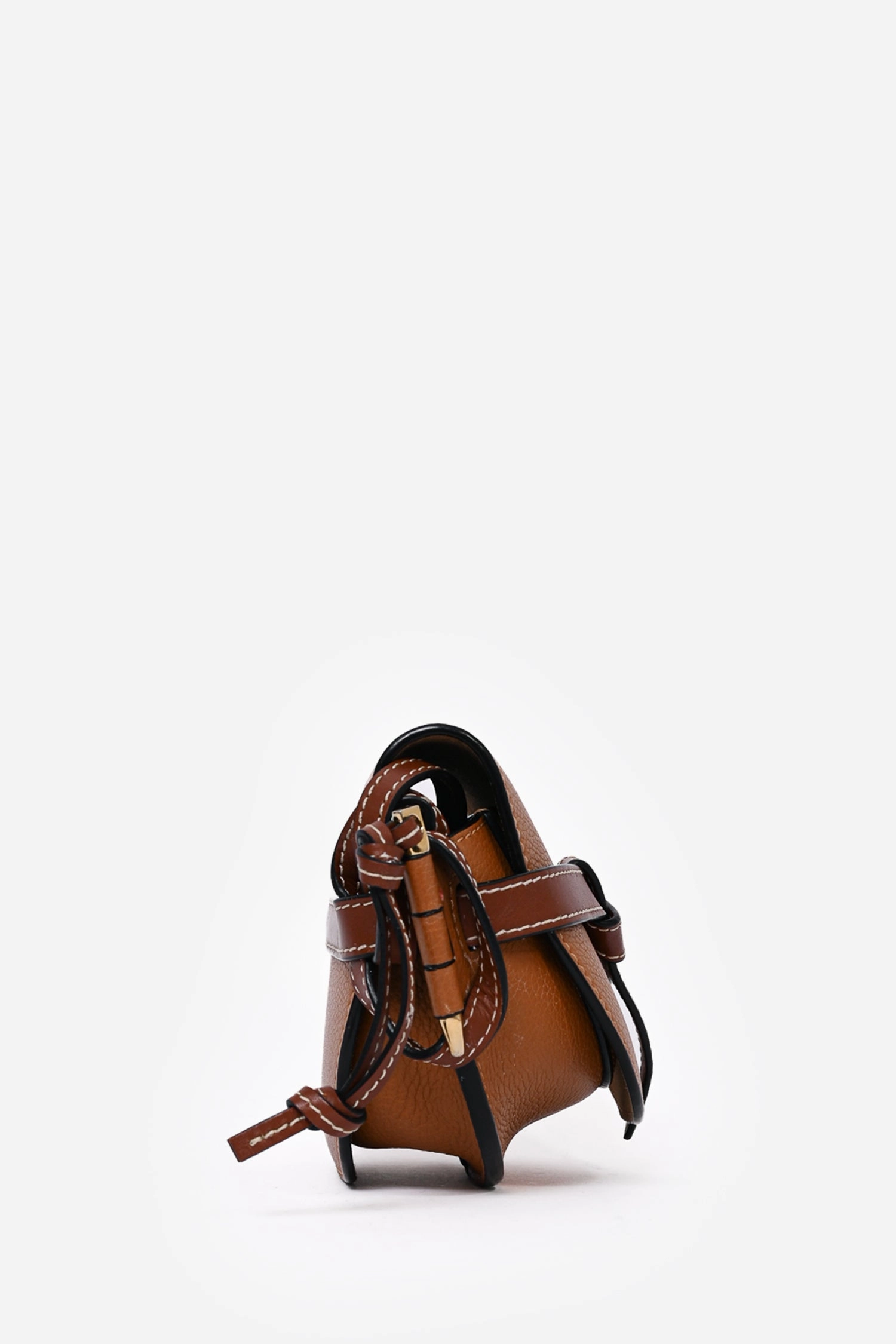 Loewe 2019 Brown Leather Mini Gate Crossbody