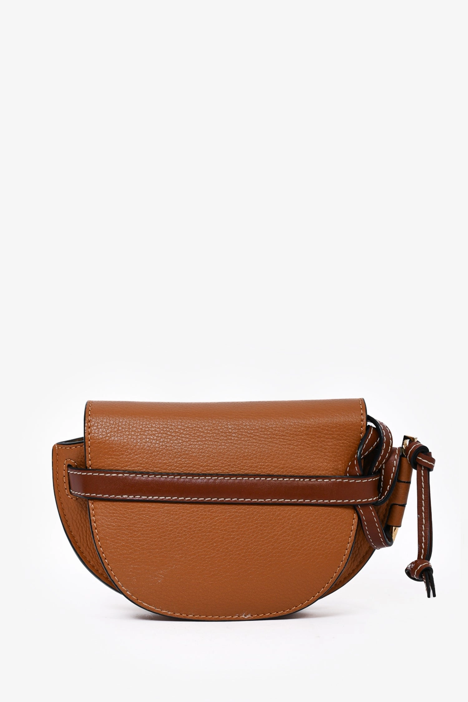 Loewe 2019 Brown Leather Mini Gate Crossbody