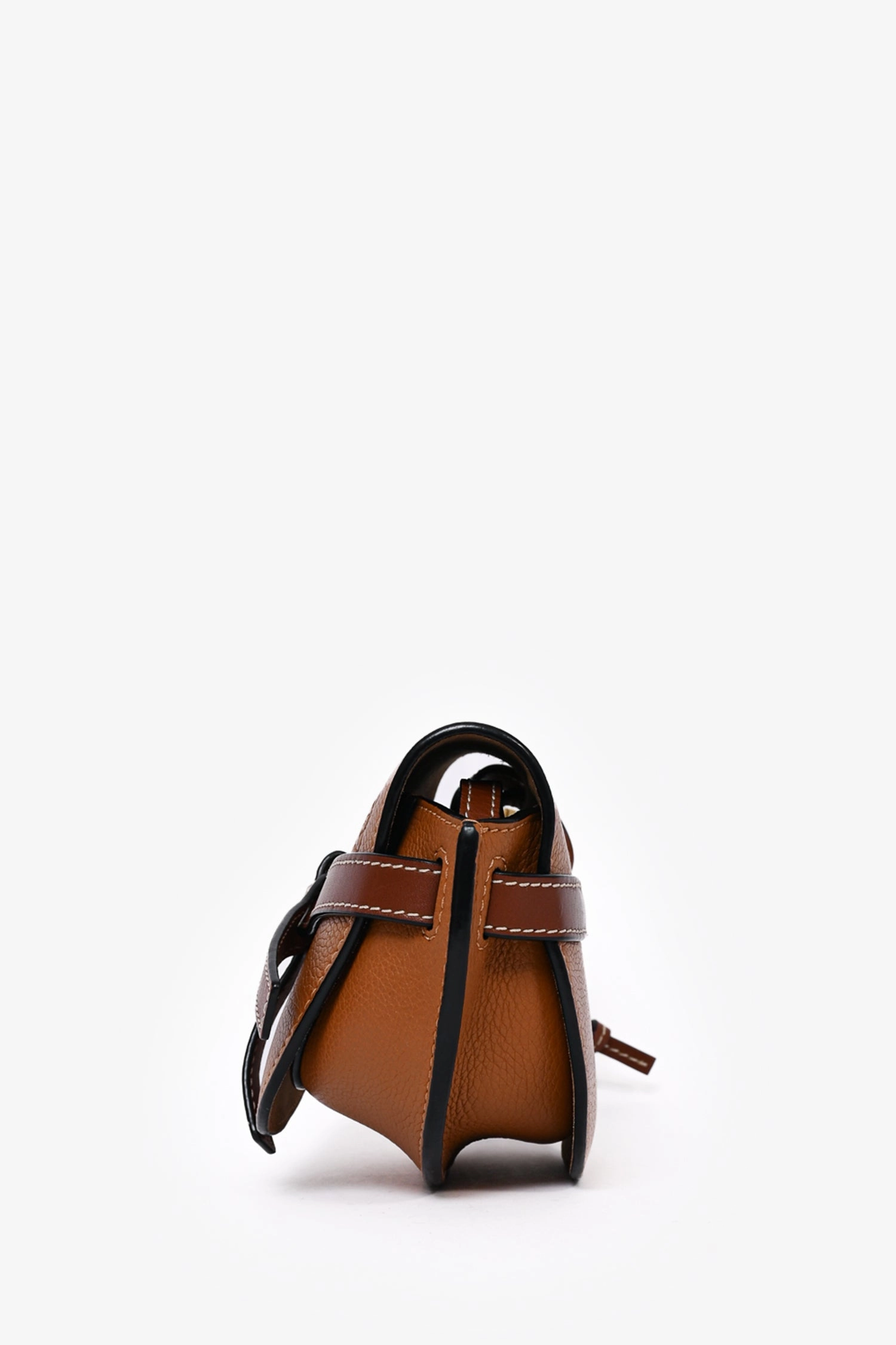 Loewe 2019 Brown Leather Mini Gate Crossbody